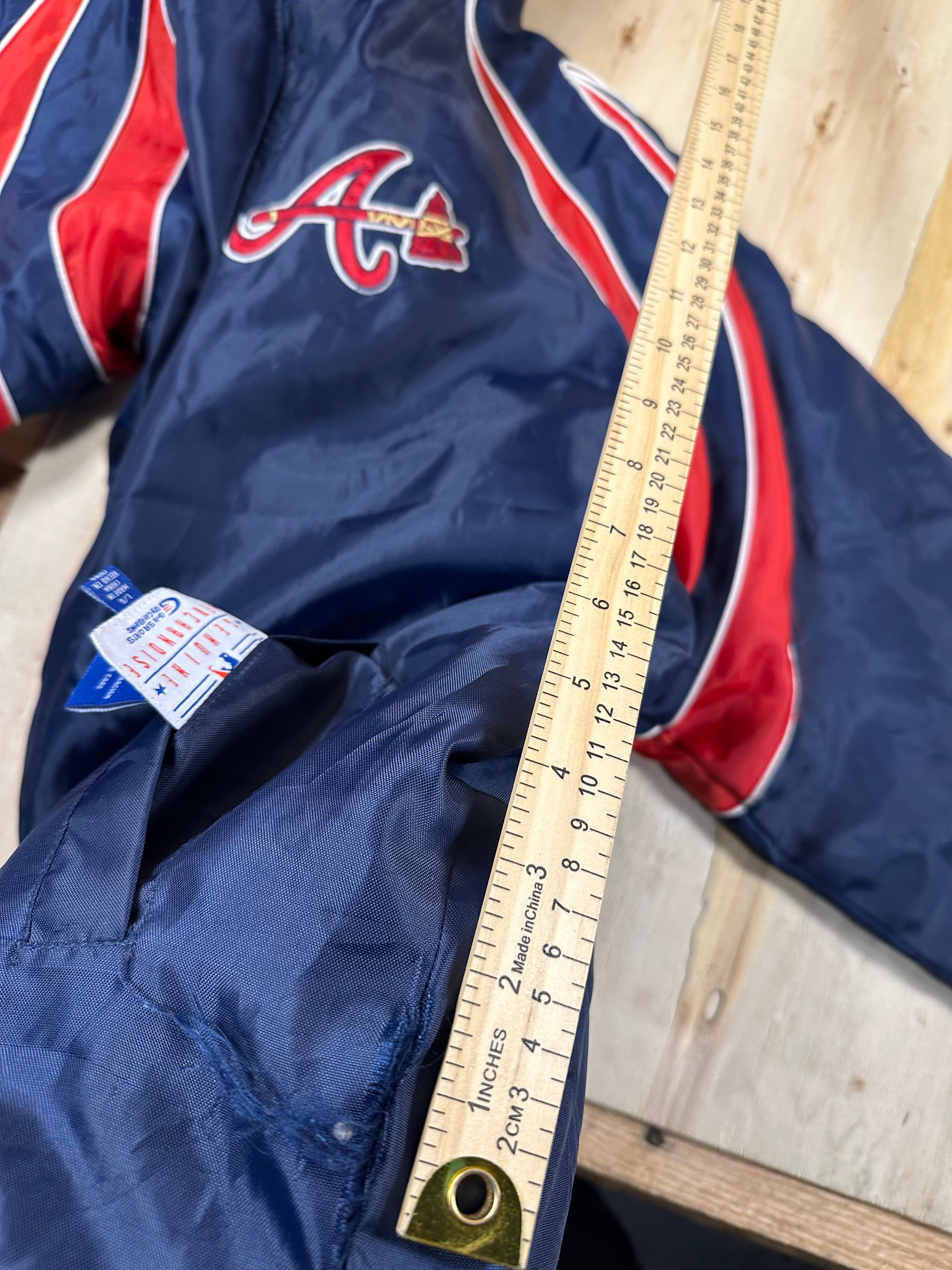 Atlanta Braves Reversible Winter Vintage Jacket MLB Genuine Merchandise Fleece