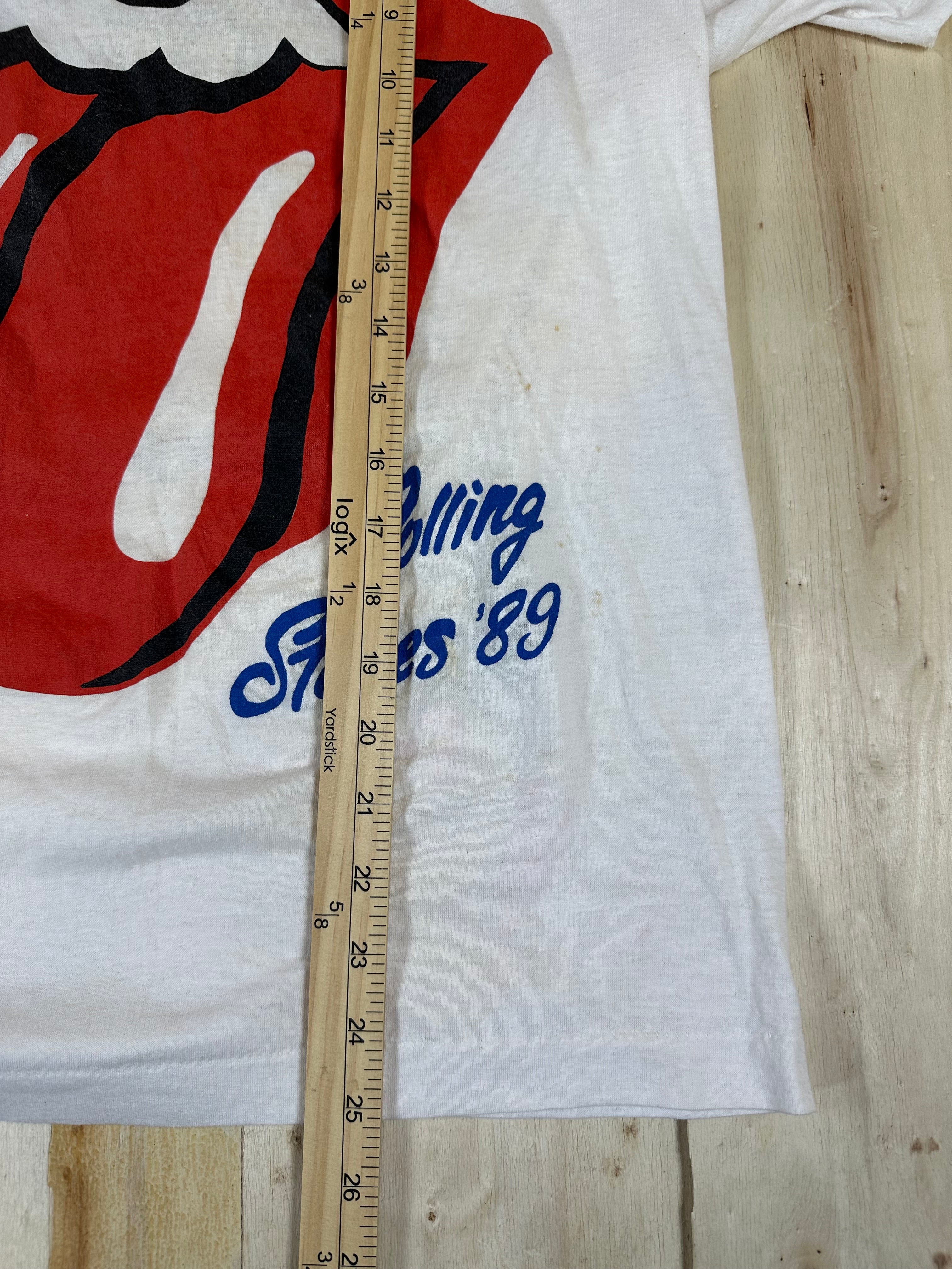 The Rolling Stones Vintage Shirt Steel Wheels Tour 1989 Single Stitch