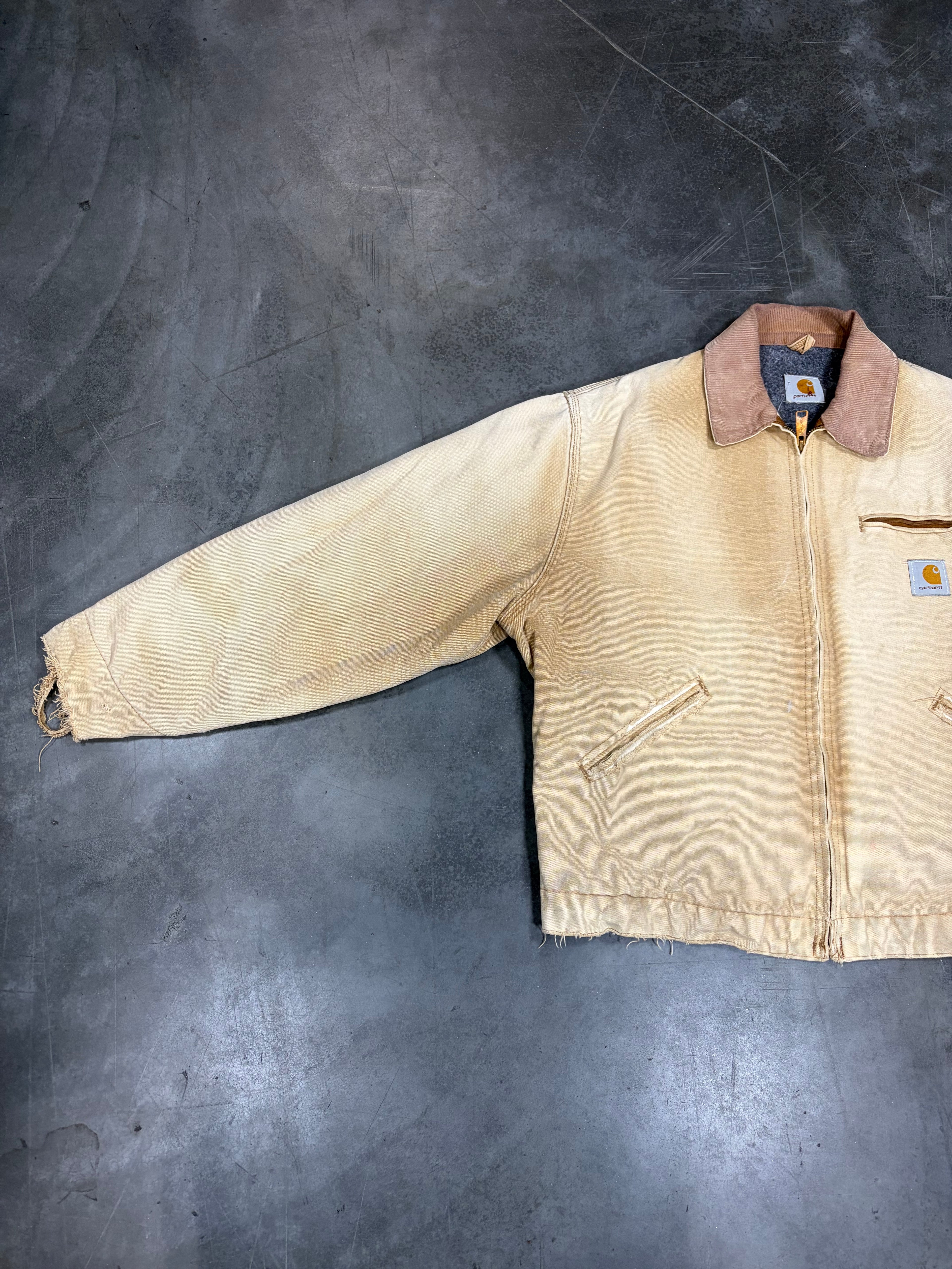 Vintage Blanked Lined Faded Carhartt Detroit Jacket J01