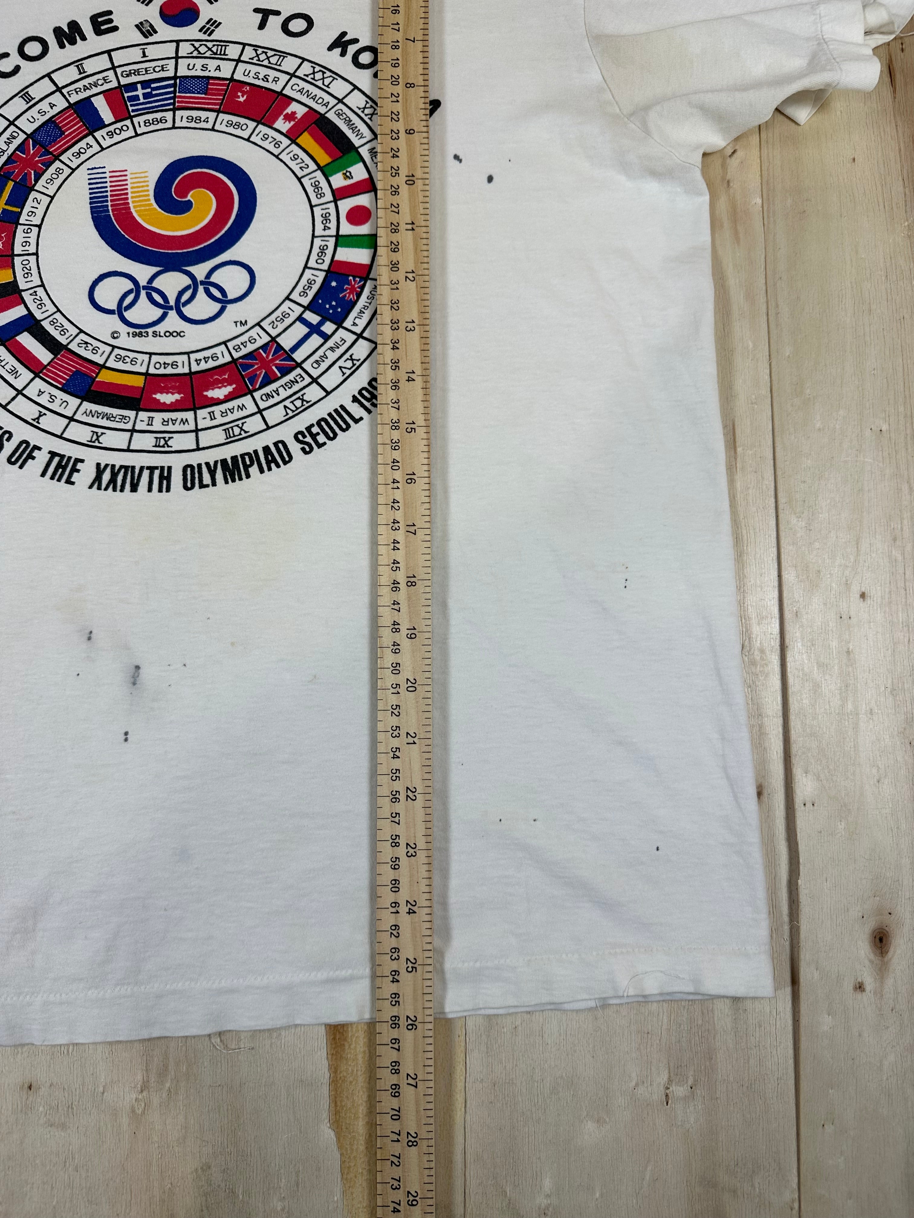 1988 Olympic Games Shirt Seoul South Korea Vintage Shirt Welcome To Korea 1983