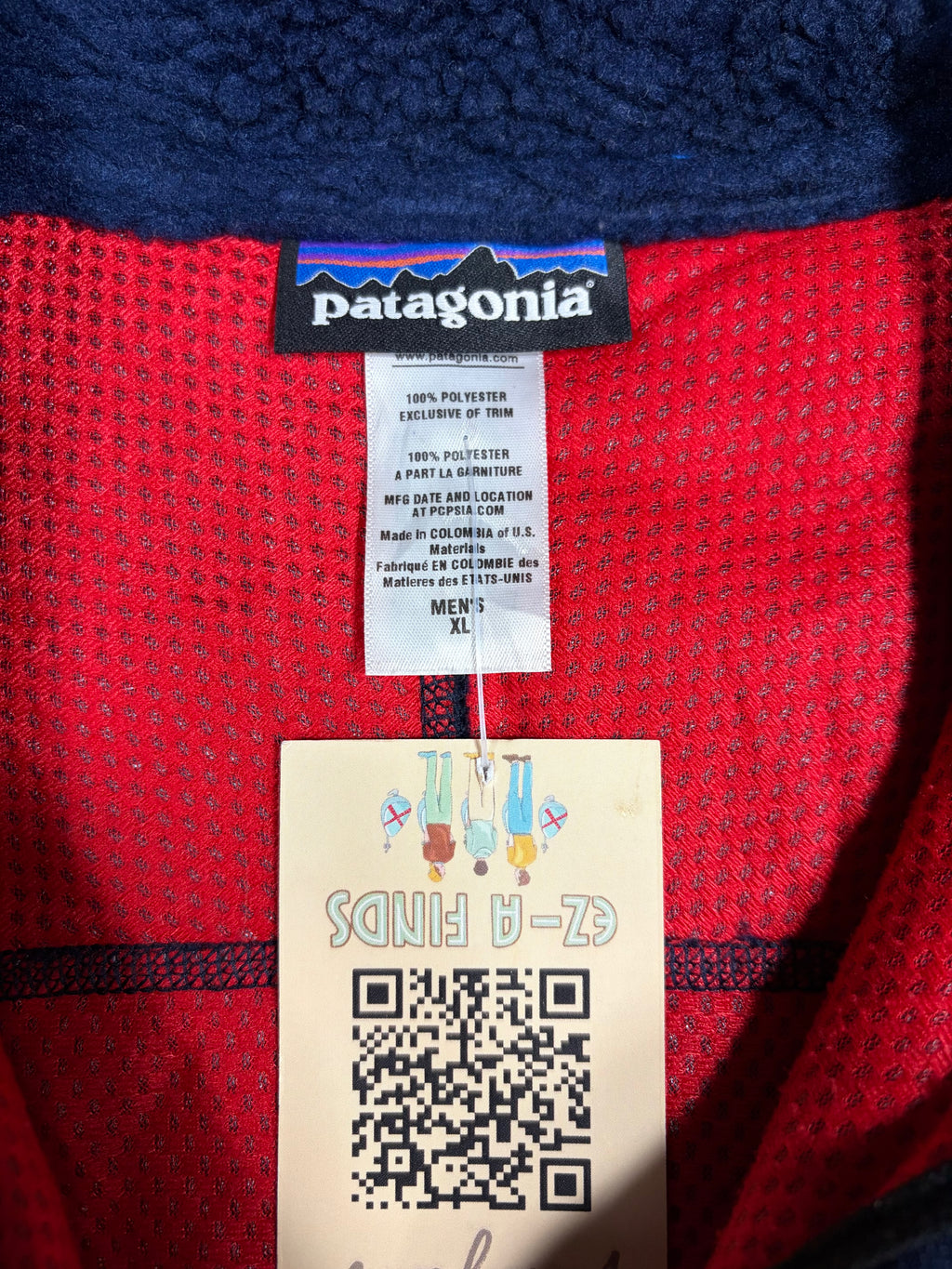 Patagonia Vest Mens Large Blue Fleece Classic Retro-X