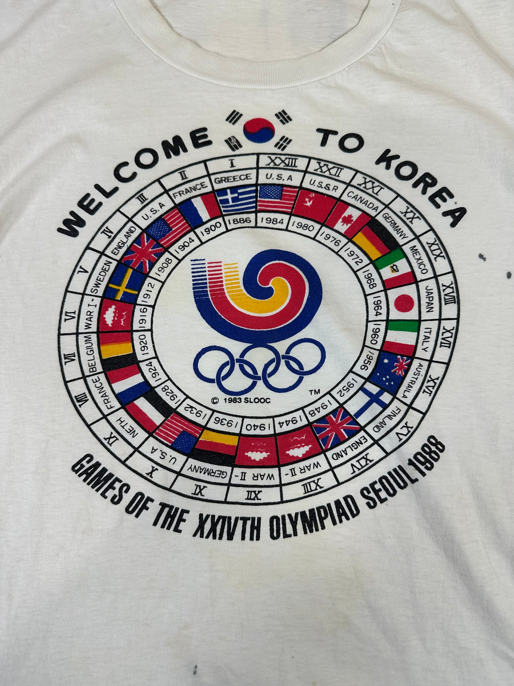 1988 Olympic Games Shirt Seoul South Korea Vintage Shirt Welcome To Korea 1983