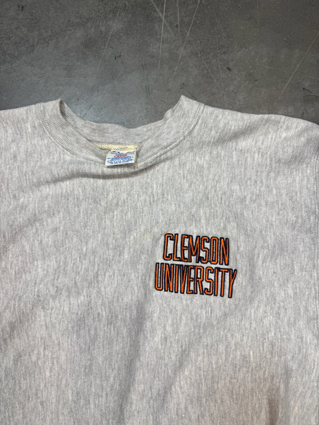 Champion Reverse Weave Clemson Tigers Vintage Crewneck