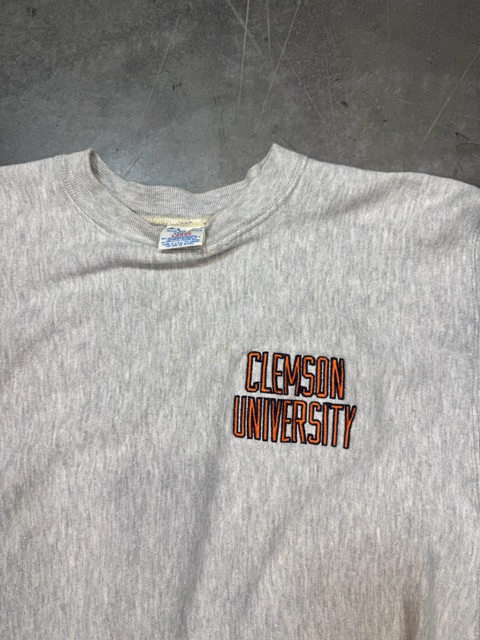 Champion Reverse Weave Clemson Tigers Vintage Crewneck