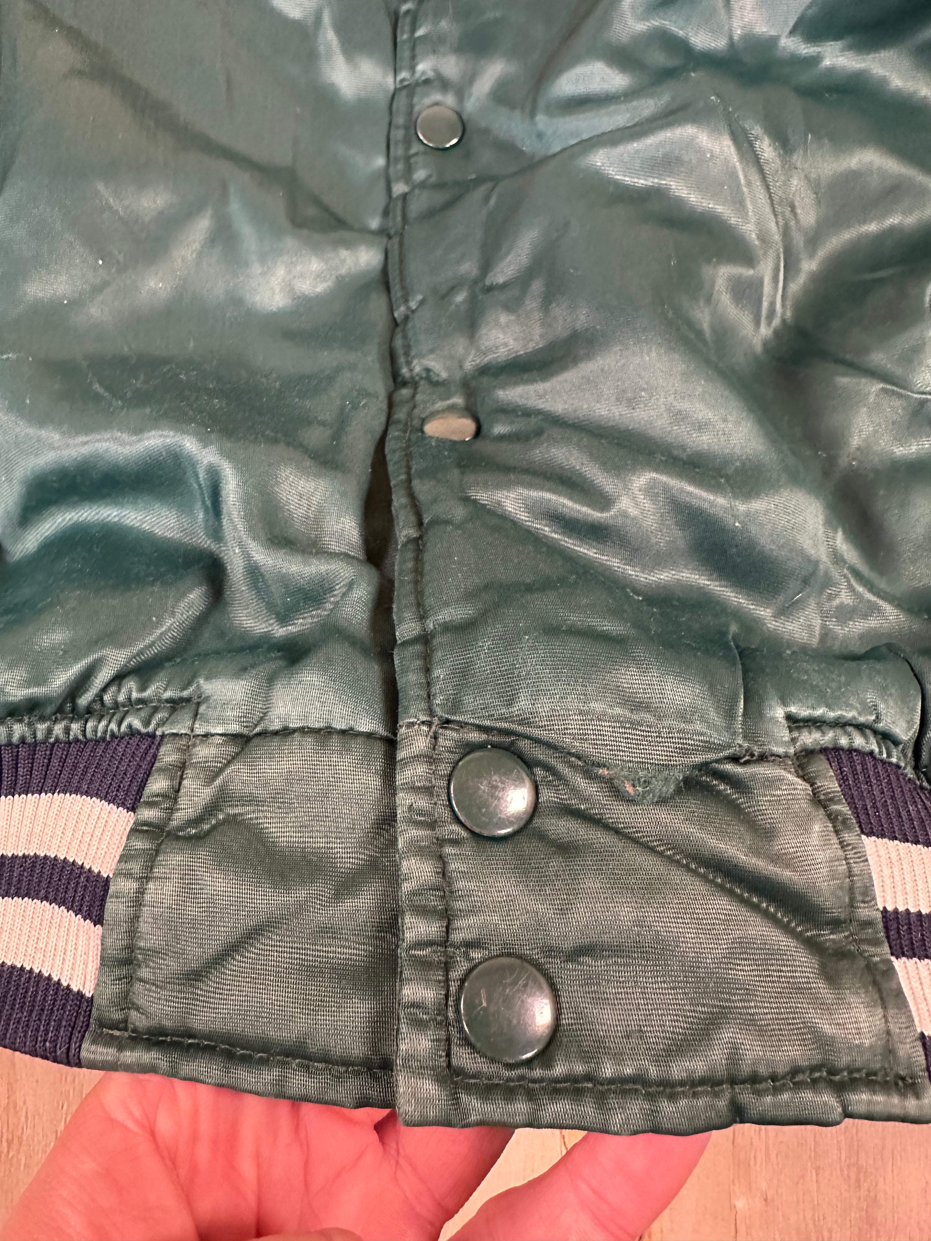 RARE New York Yankees Starter Satin Green Jacket Men’s 3XL Vintage 90’s MLB