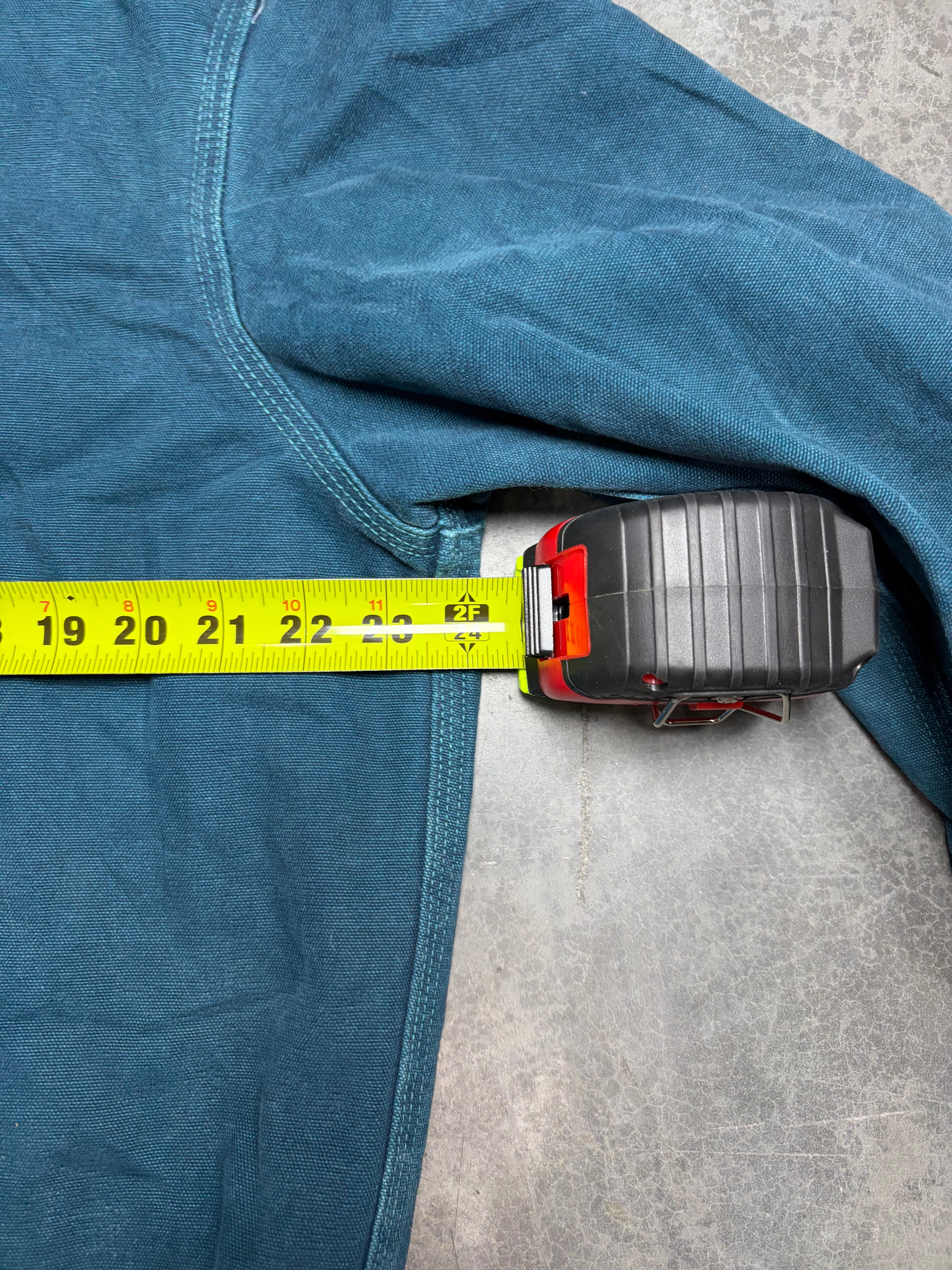 Vintage Dark Teal Carhartt Hooded Jacket-J25 DTL