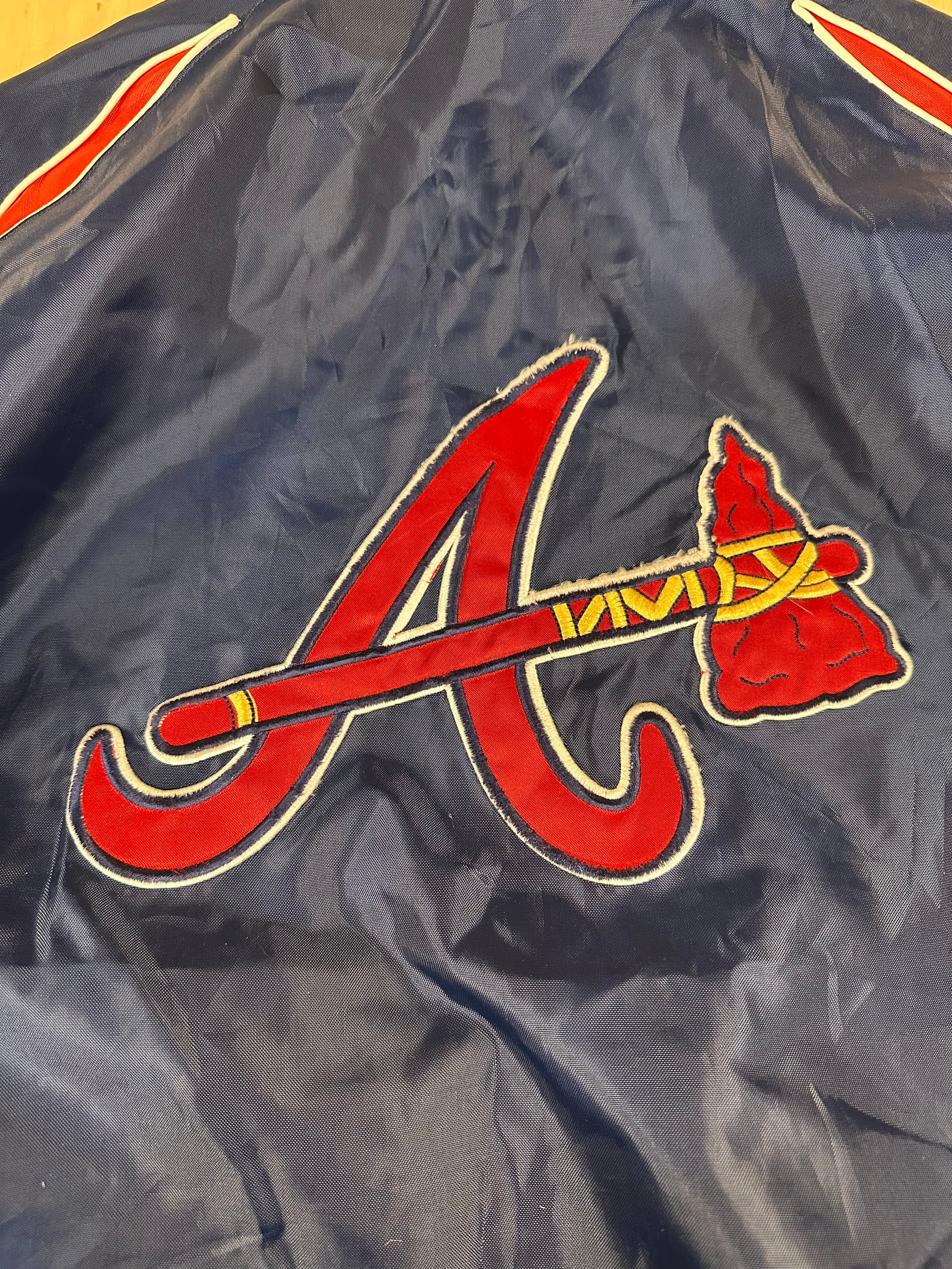 Atlanta Braves Reversible Winter Vintage Jacket MLB Genuine Merchandise Fleece