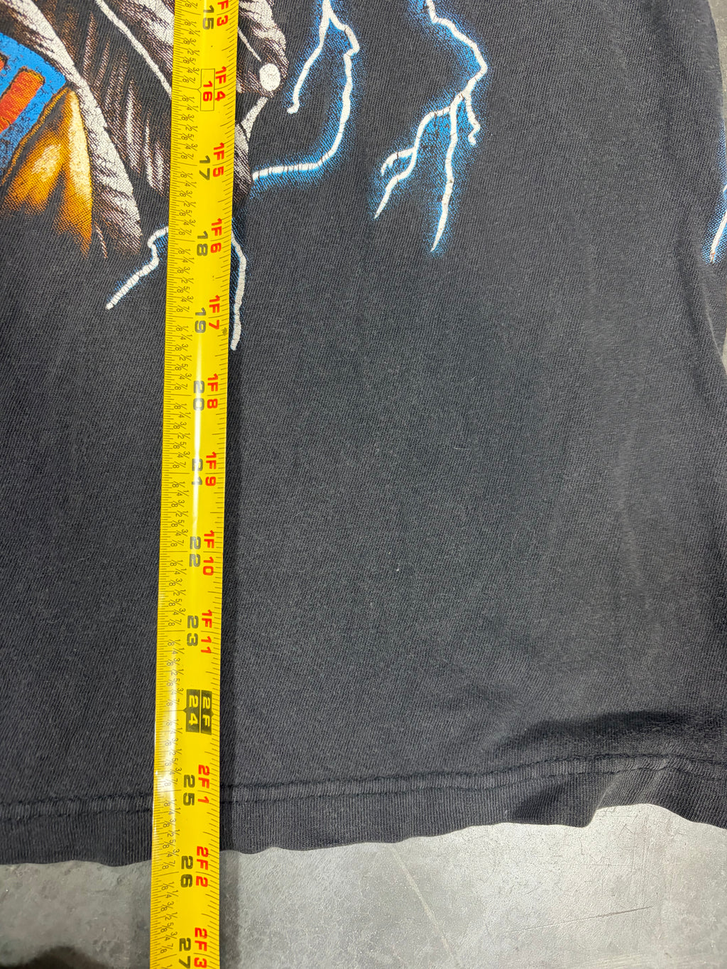 American Thunder Indian Chief Native American/ Wolf/Eagle Vintage Shirt