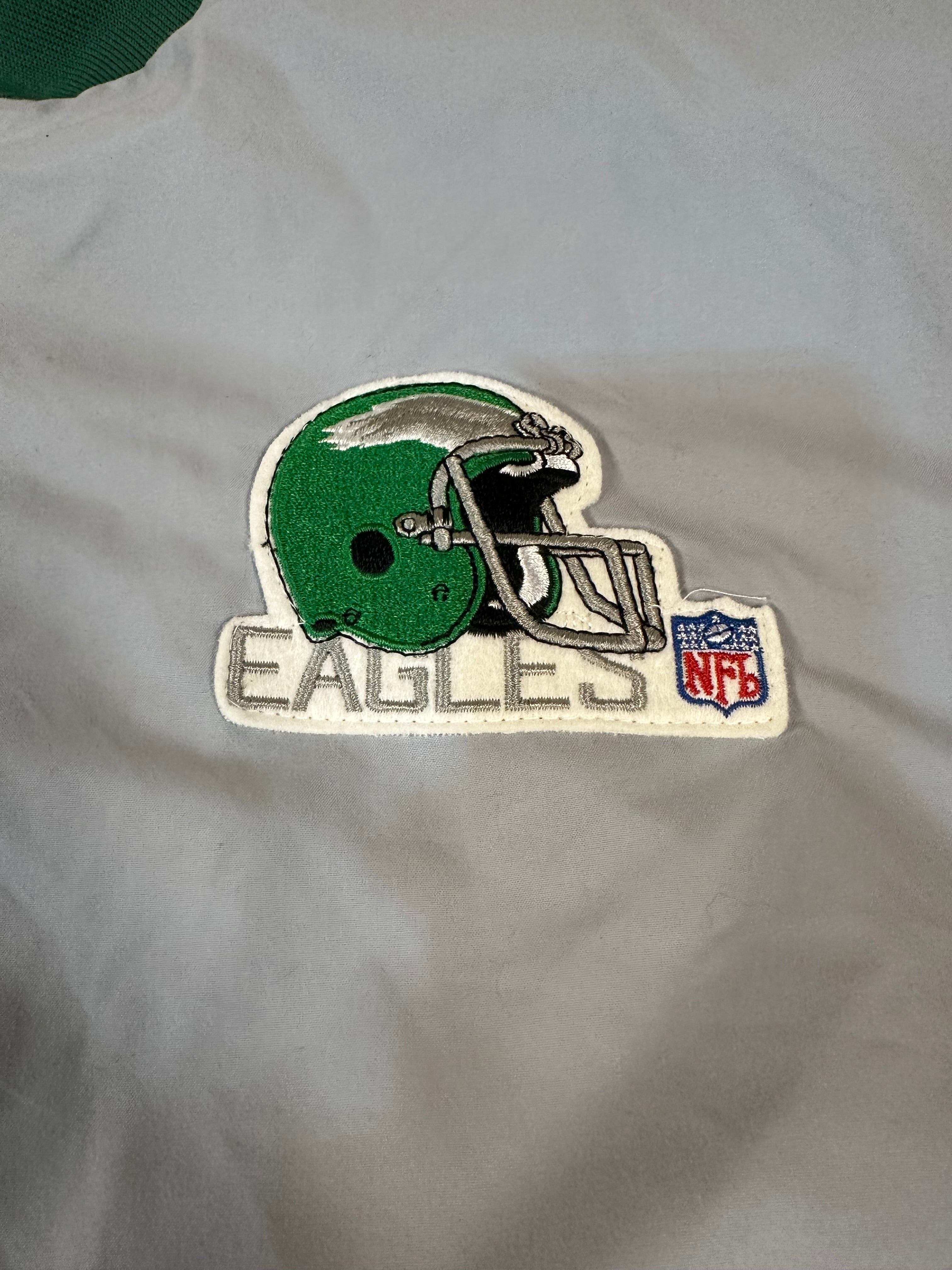 Philadelphia Eagles Vintage Chalk Line NFL Bomber Jacket Size XL Made In USA