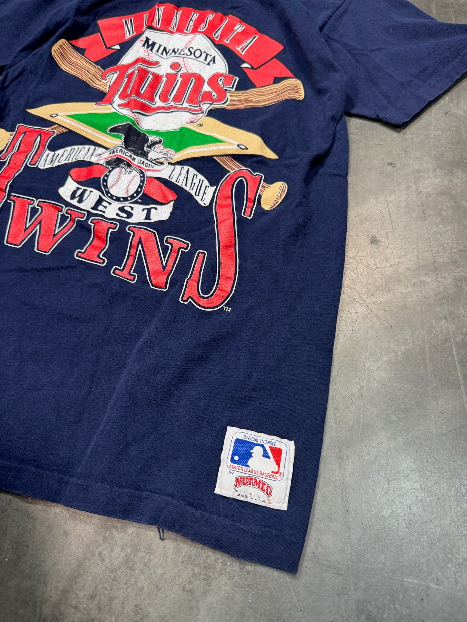 Minnesota Twins AL West Vintage Nutmeg Shirt MLB