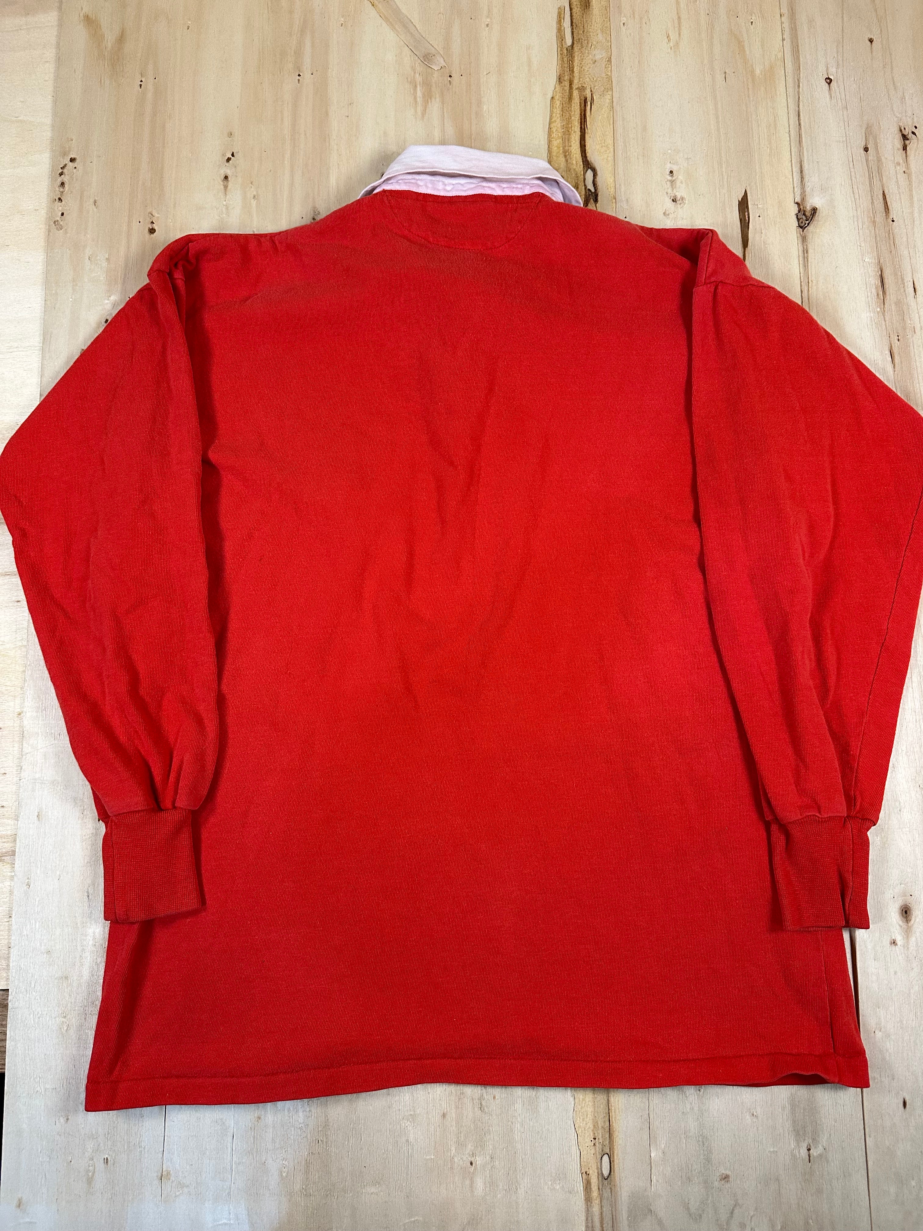 Vintage Bukta 1983-89 WALES 1980's Rugby Jersey polo Size 44 Shirt Made in UK