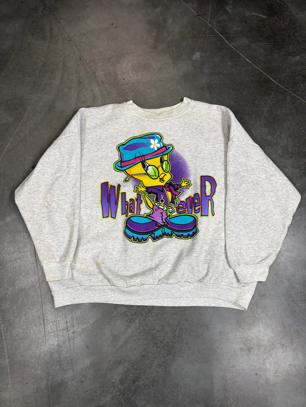 Tweety Bird Looney Tunes Whatever Vintage Crewneck