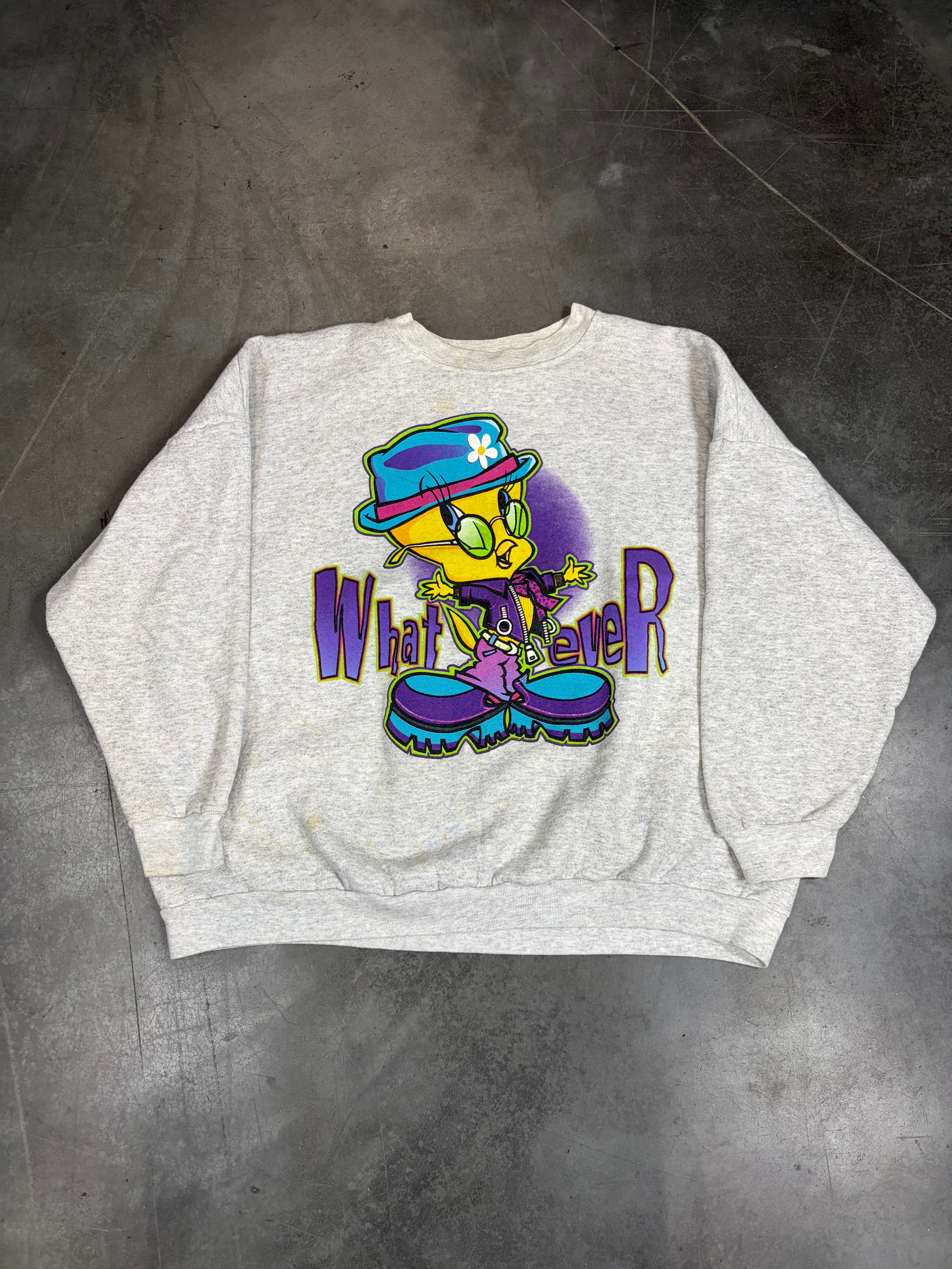 Tweety Bird Looney Tunes Whatever Vintage Crewneck
