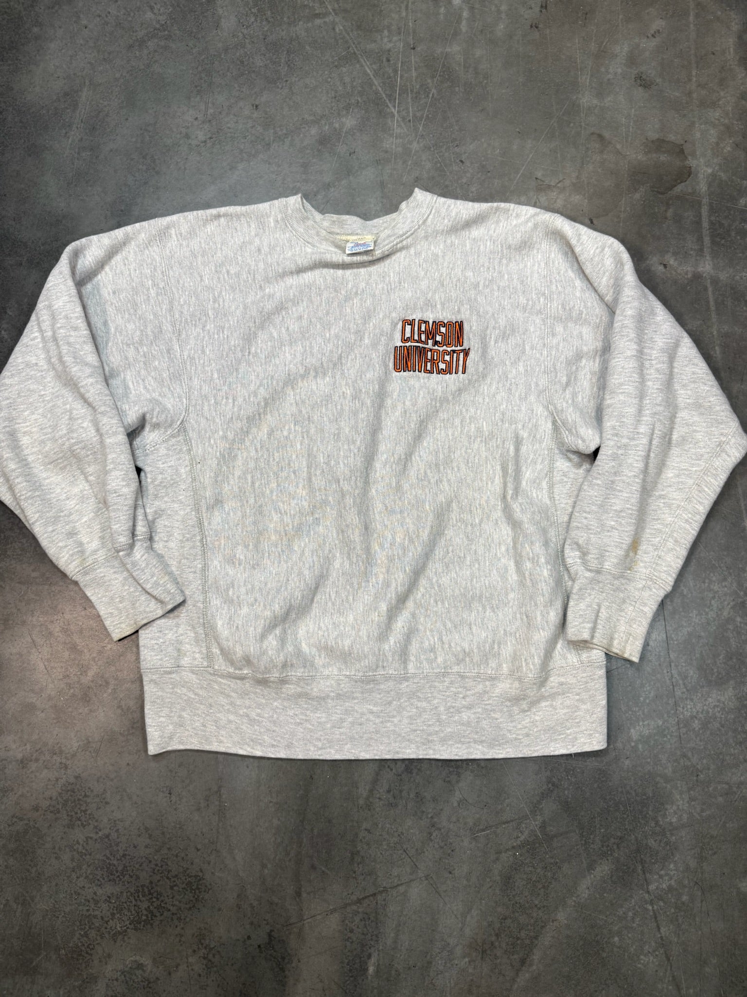 Champion Reverse Weave Clemson Tigers Vintage Crewneck