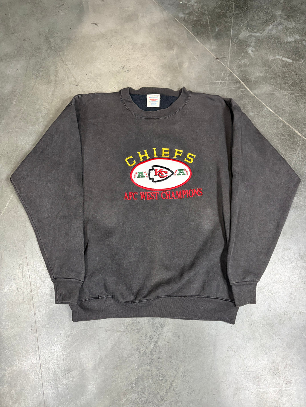 Kansas City Chiefs Fade Vintage Crewneck