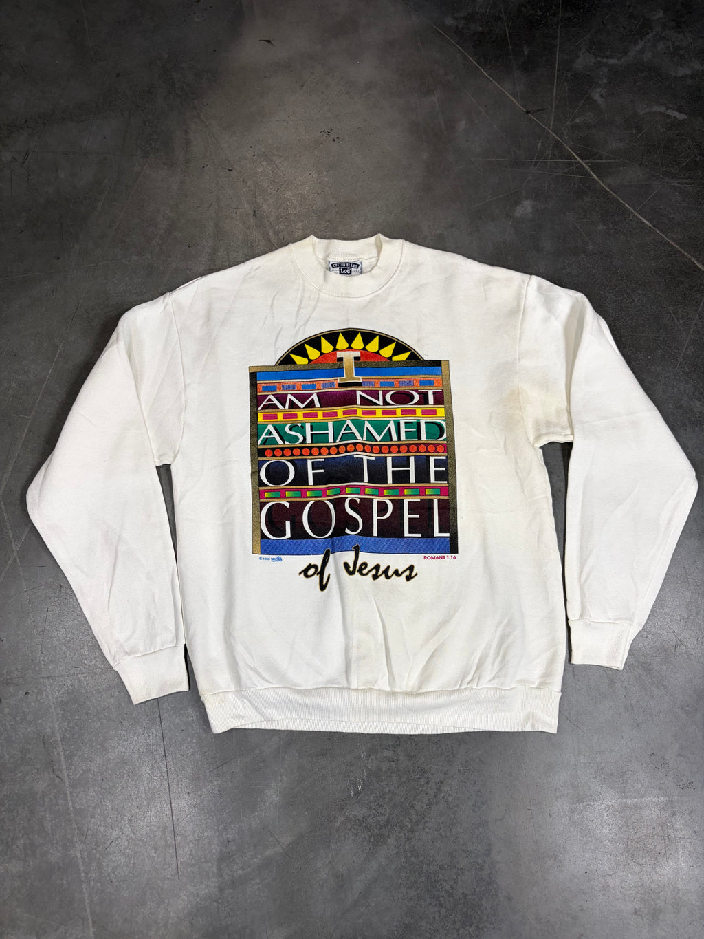 I am not ashamed of the gospel vintage Jesus tee