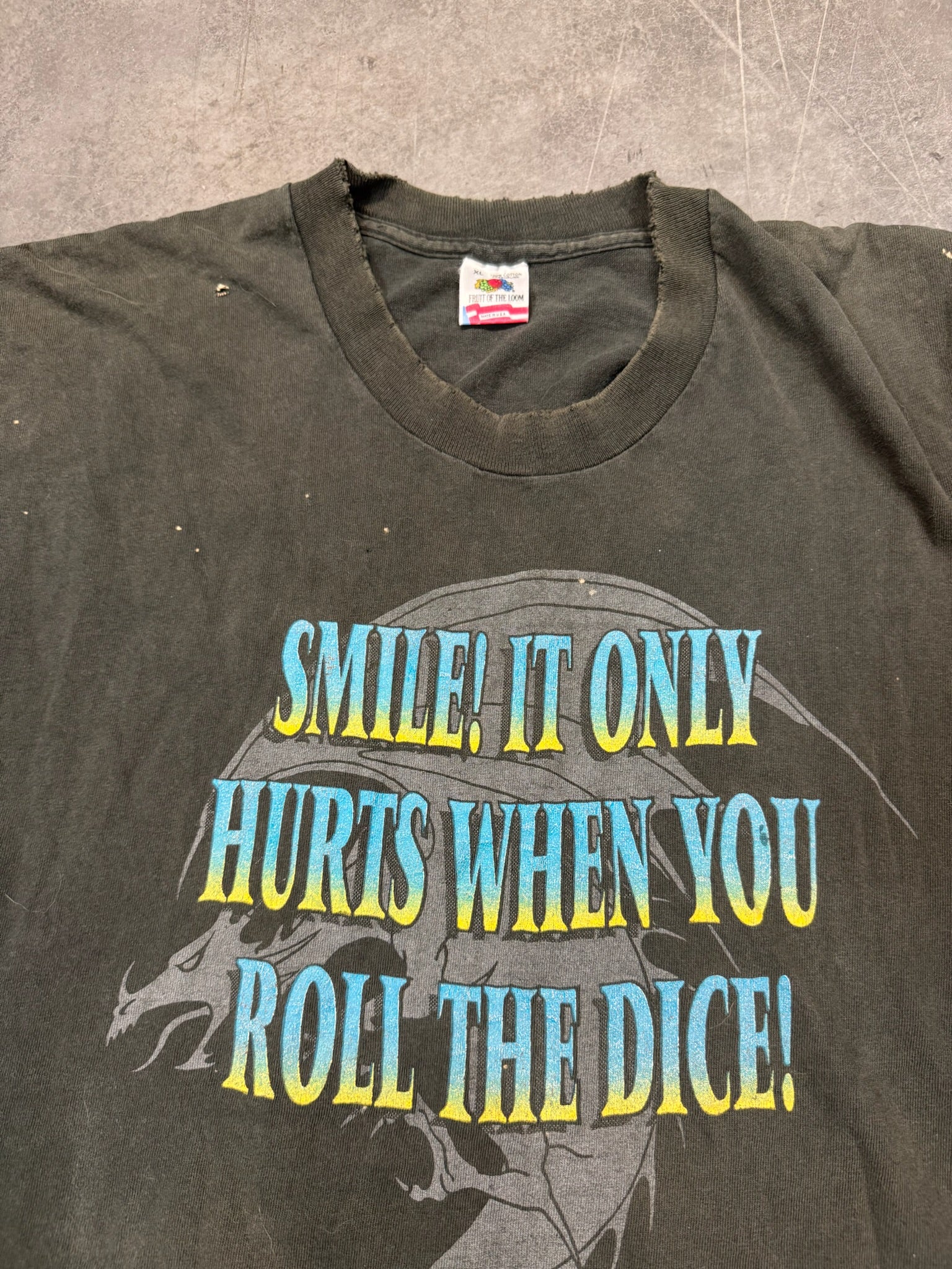 Dungeons and Dragons - Smile! It Only Hurts When You Roll The Dice Vintage Shirt