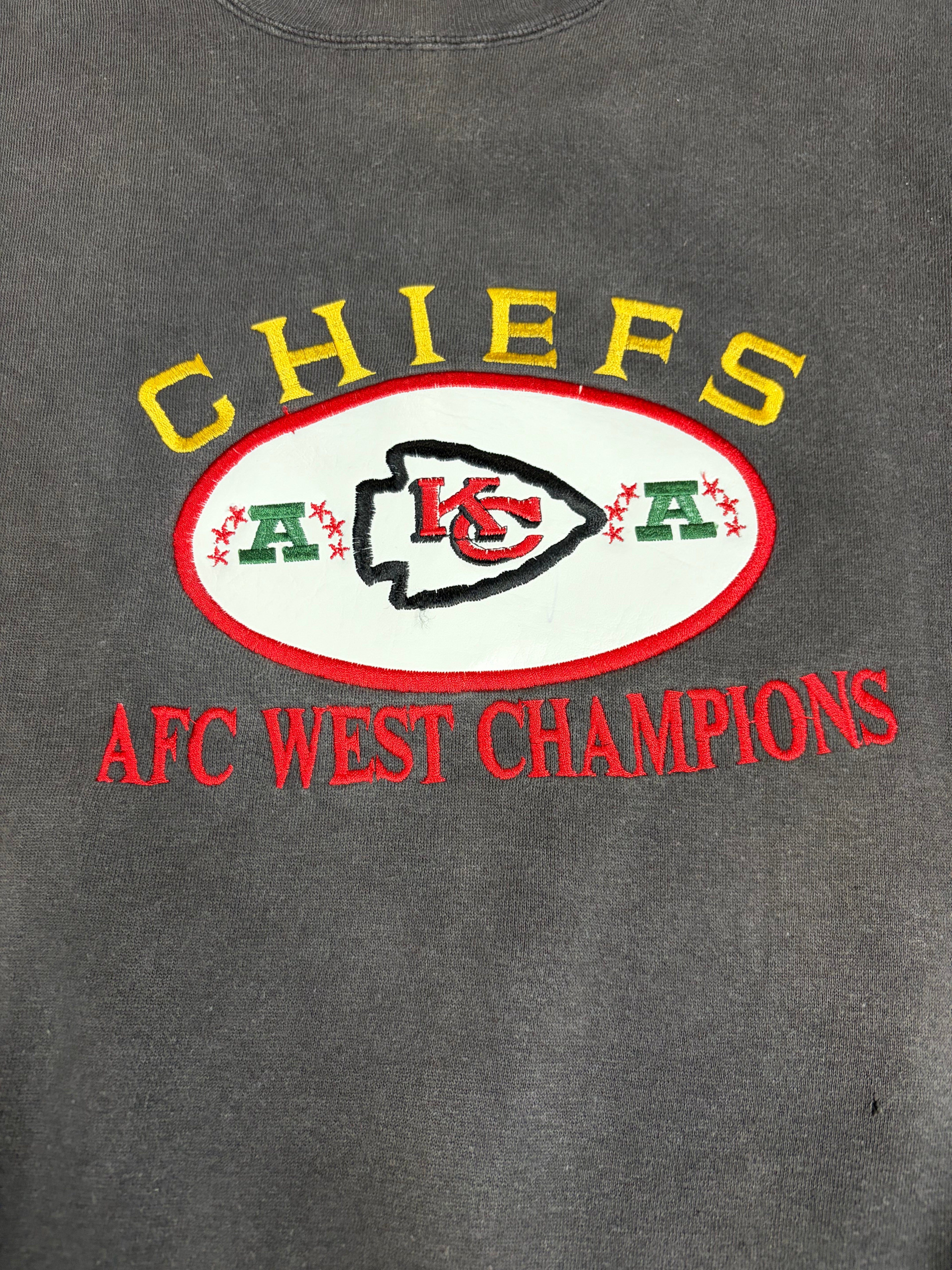 Kansas City Chiefs Fade Vintage Crewneck