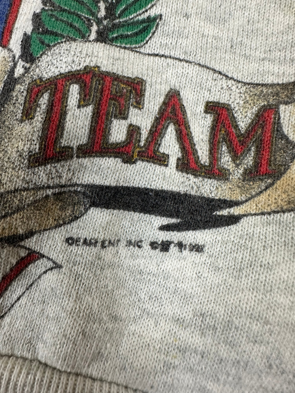 Atlanta Braves Welcome To The Chop Shop VTG Crewneck Fruit Of The Loom Made USA