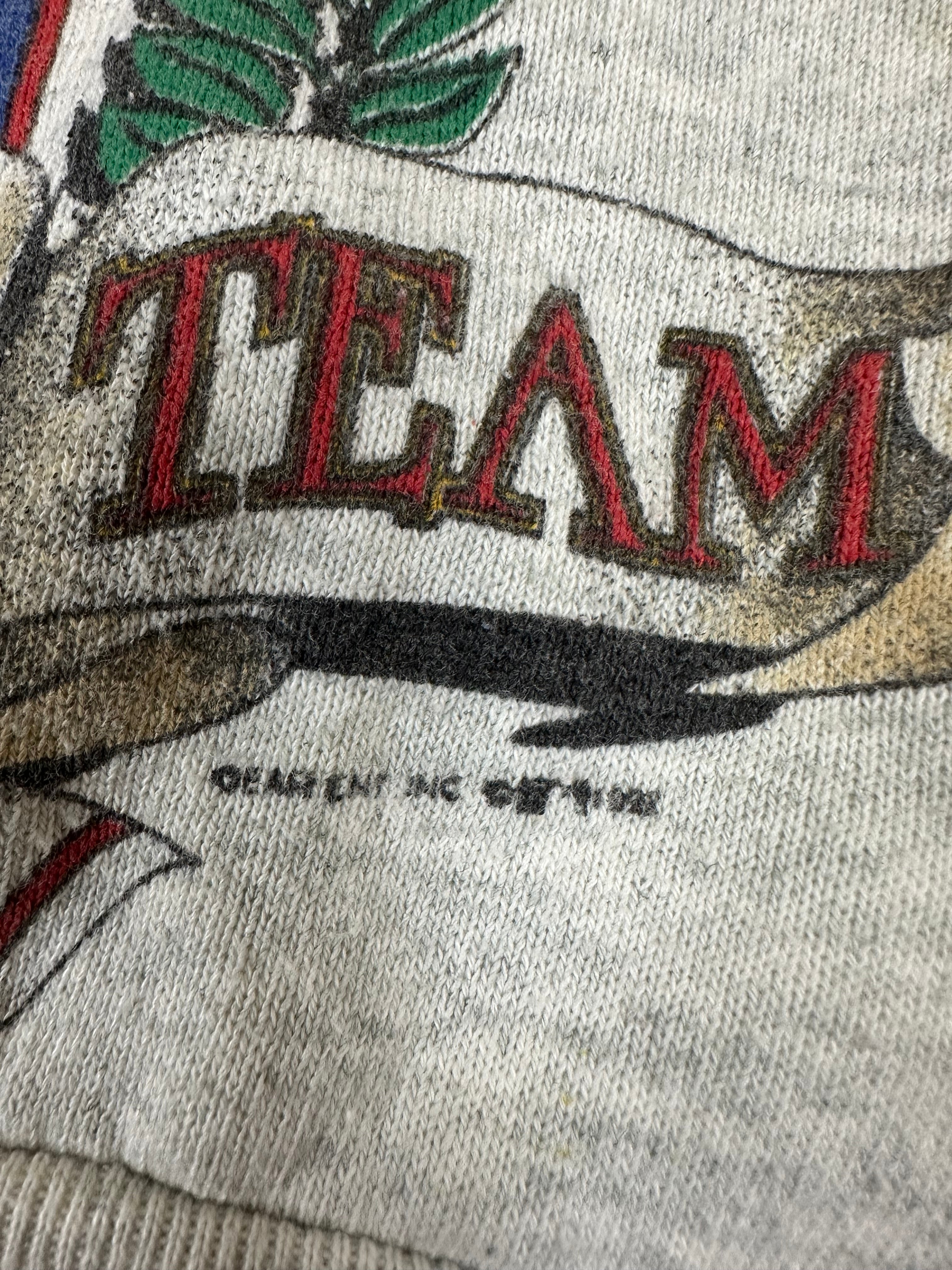 Atlanta Braves Welcome To The Chop Shop VTG Crewneck Fruit Of The Loom Made USA