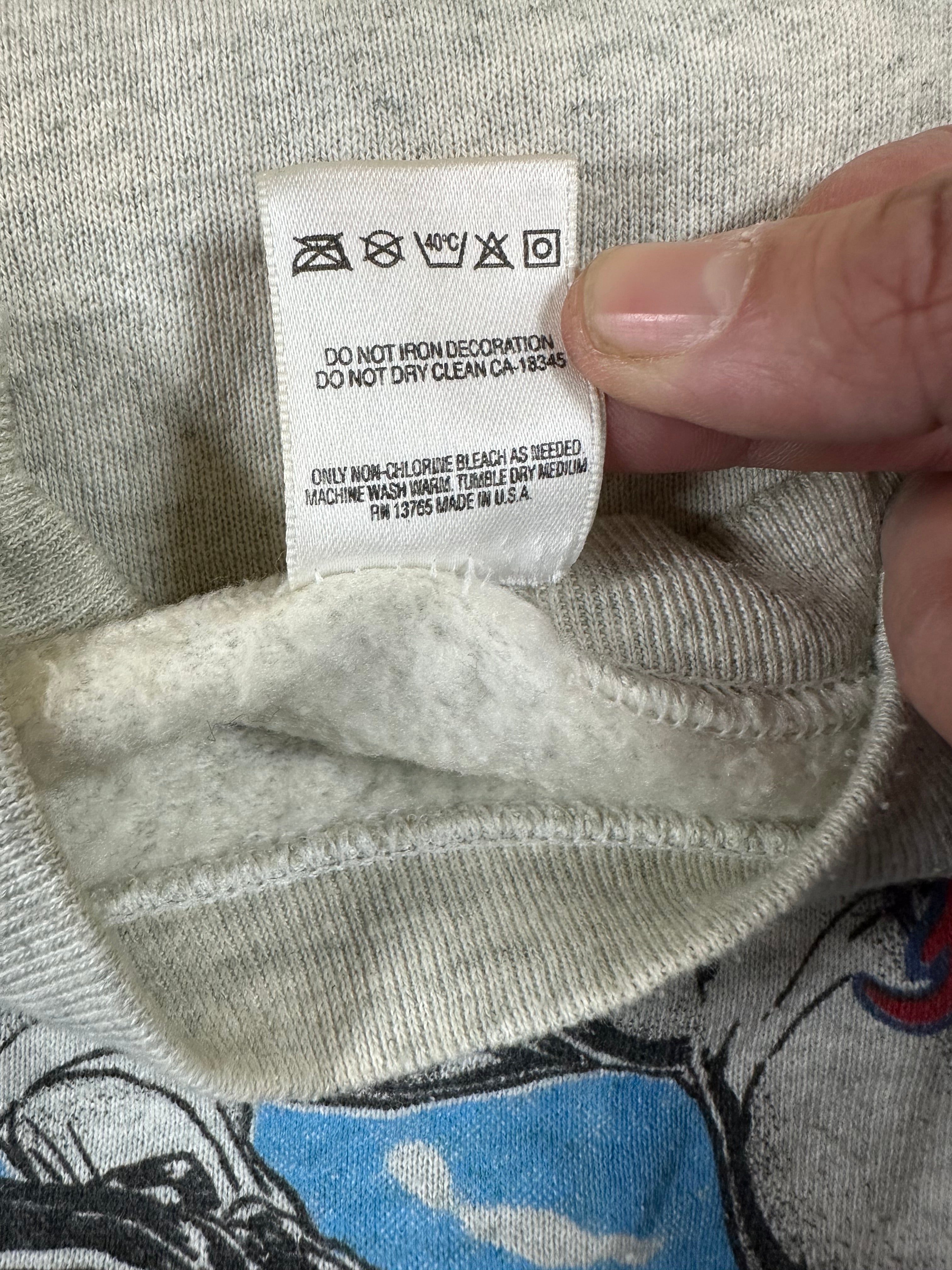 Atlanta Braves Welcome To The Chop Shop VTG Crewneck Fruit Of The Loom Made USA