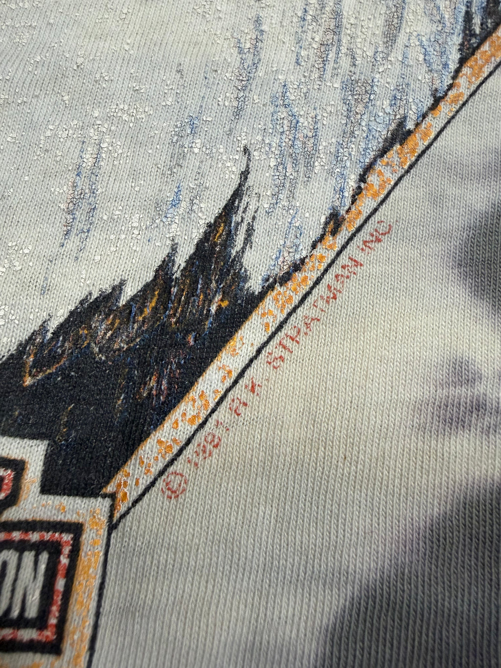 1991 Tie Dye Harley Davidson Vintage Shirt