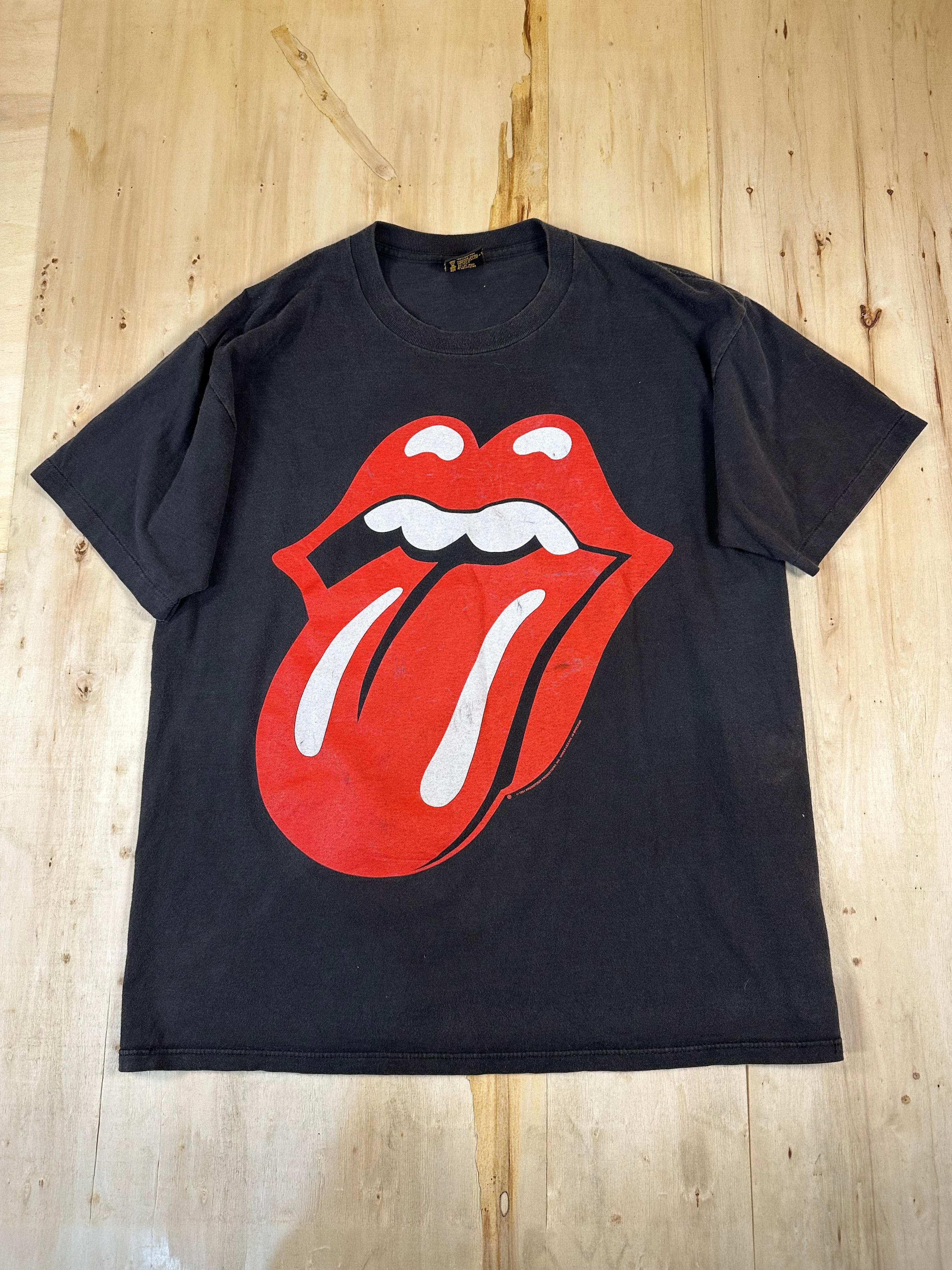 Rolling Stones Vintage Shirt XL World Tour 94/95 Voodoo Lounge Concert Made USA