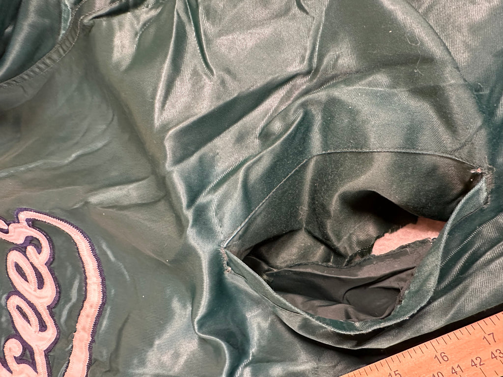 RARE New York Yankees Starter Satin Green Jacket Men’s 3XL Vintage 90’s MLB