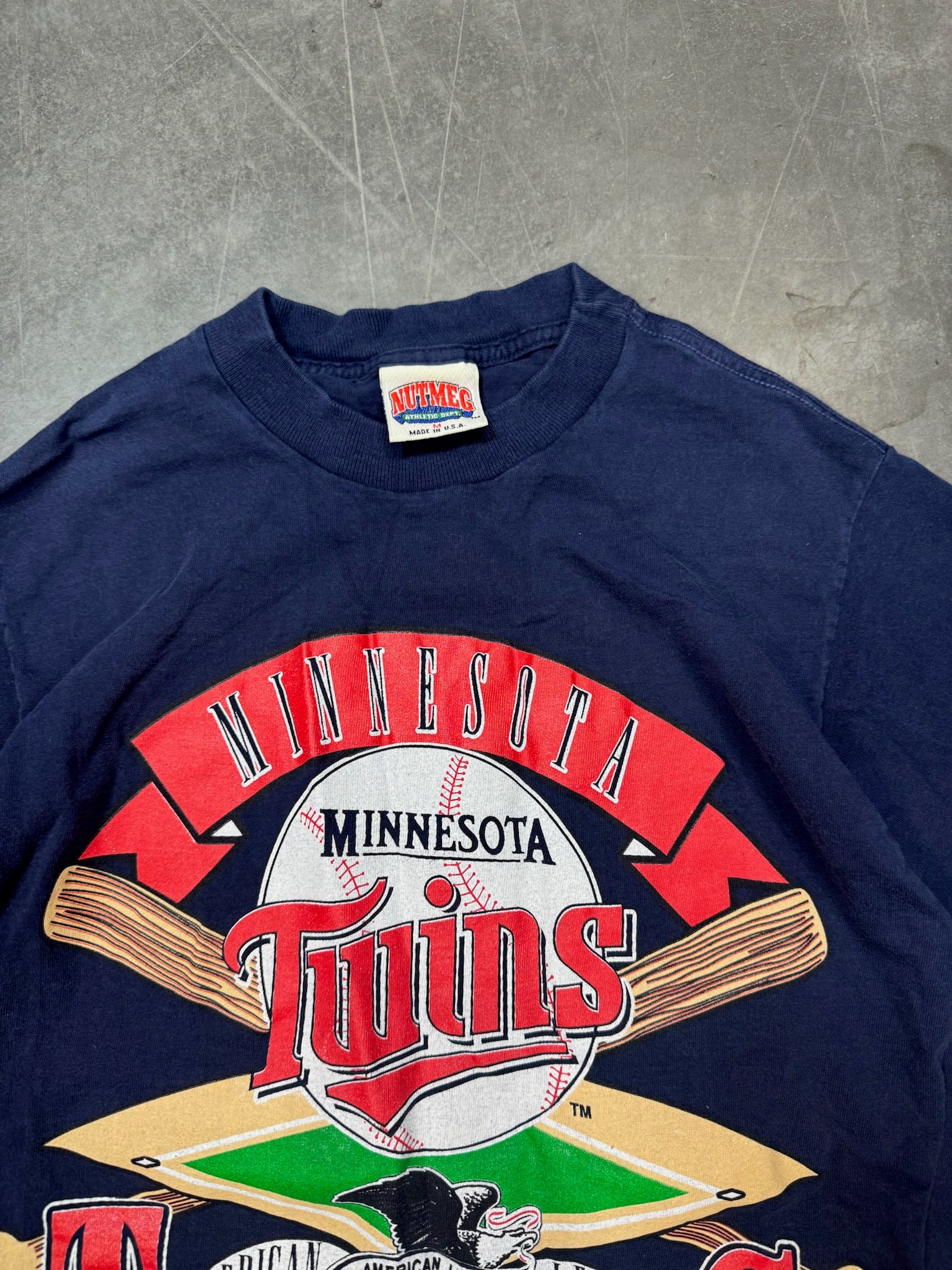 Minnesota Twins AL West Vintage Nutmeg Shirt MLB