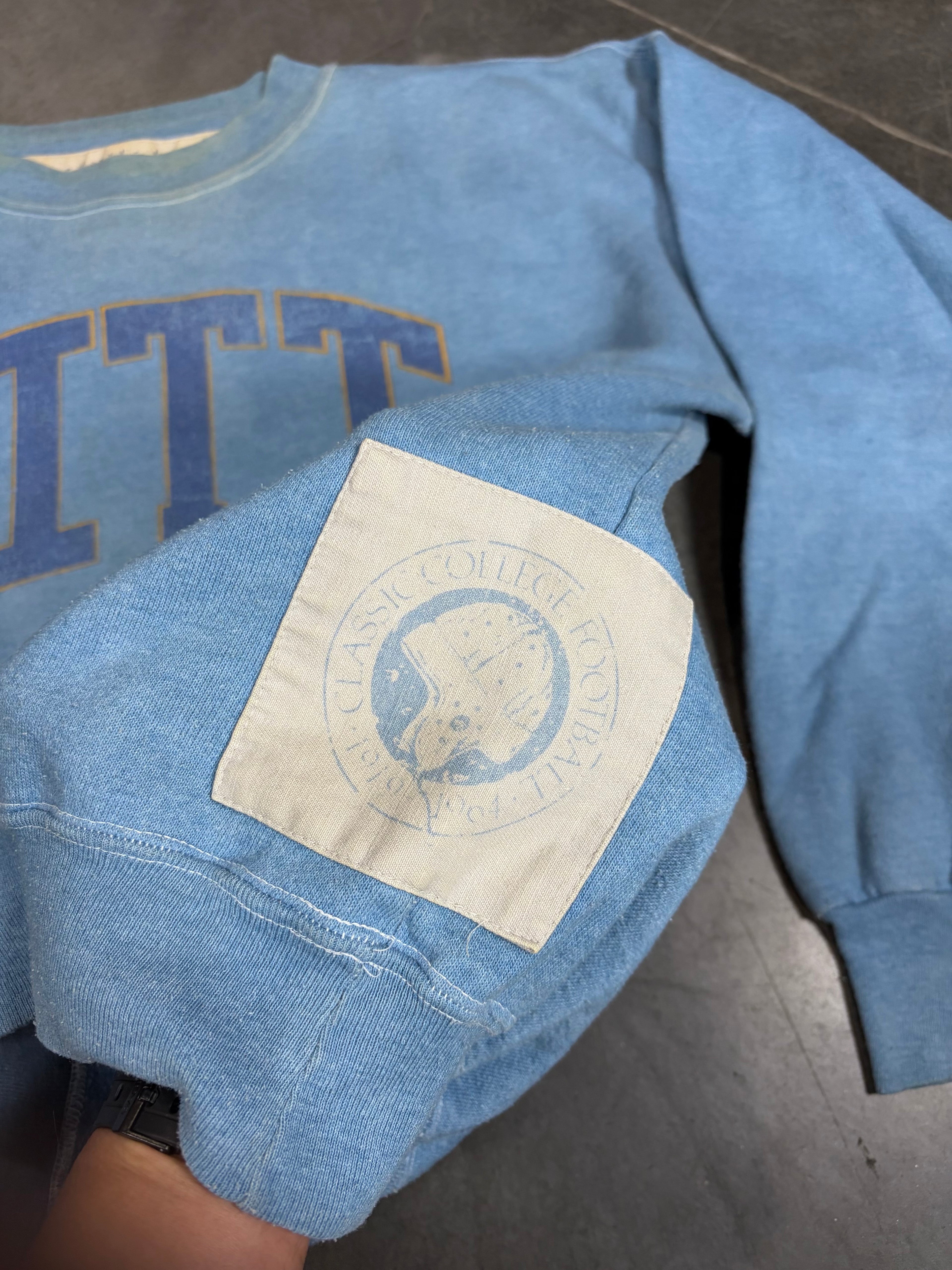 University of Pitt Panthers Vintage College Crewneck