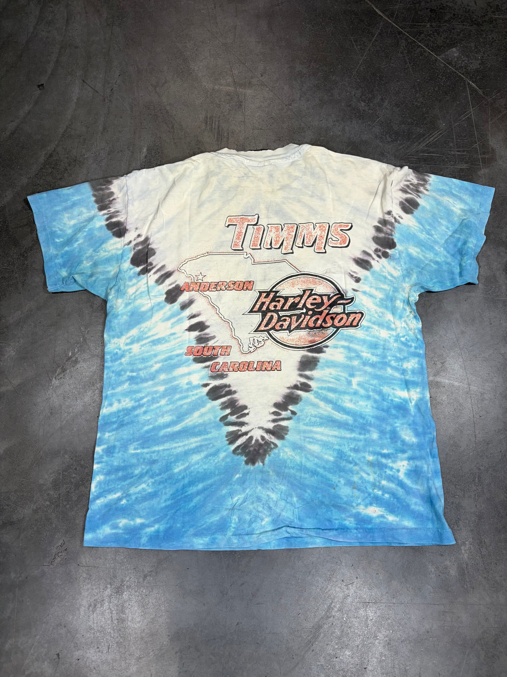 1991 Tie Dye Harley Davidson Vintage Shirt
