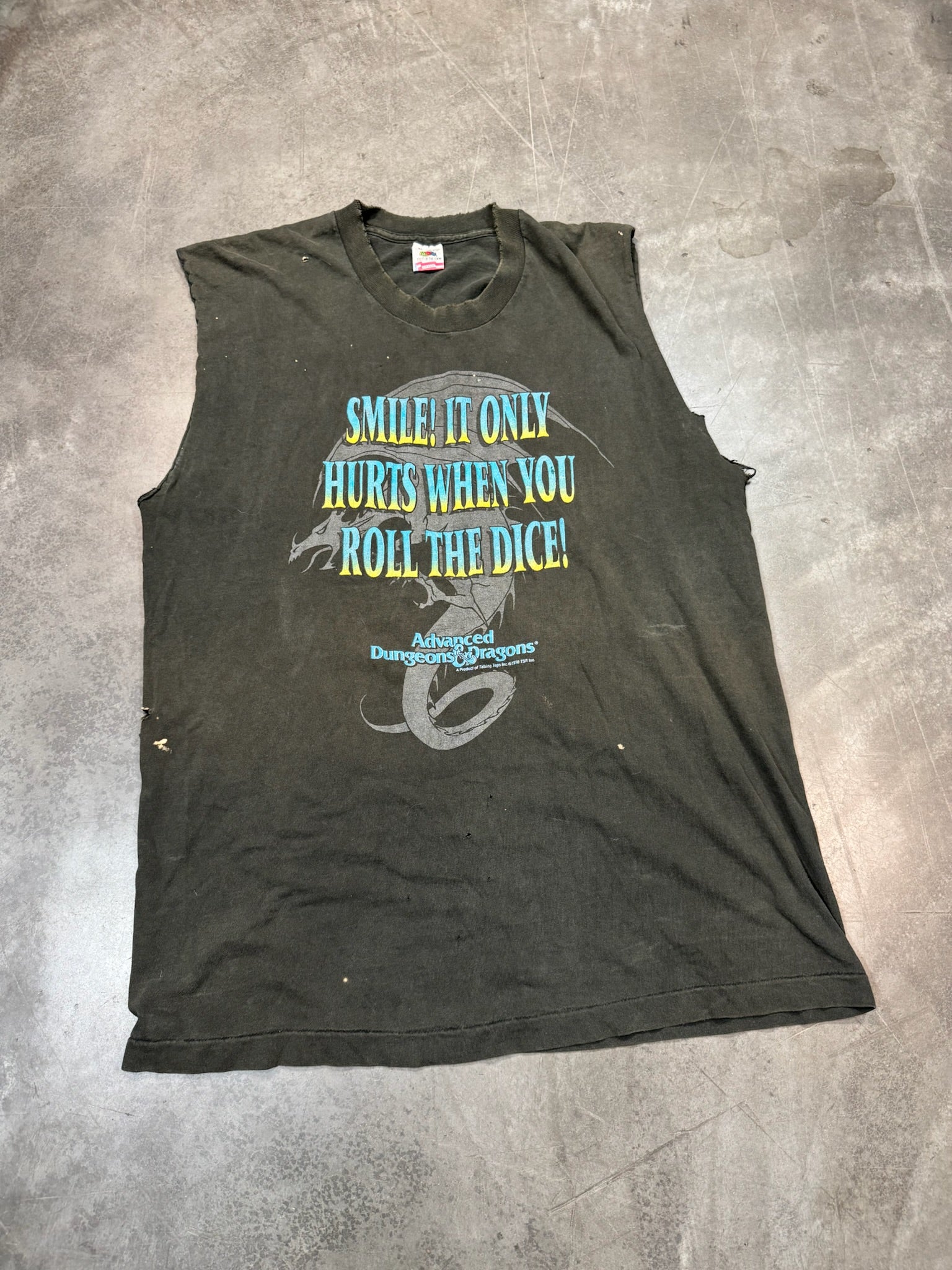 Dungeons and Dragons - Smile! It Only Hurts When You Roll The Dice Vintage Shirt