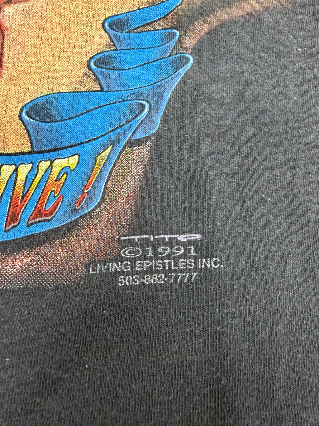 Born to Die 1991 Jesus Living Epistles Harley Davidson Vintage Shirt