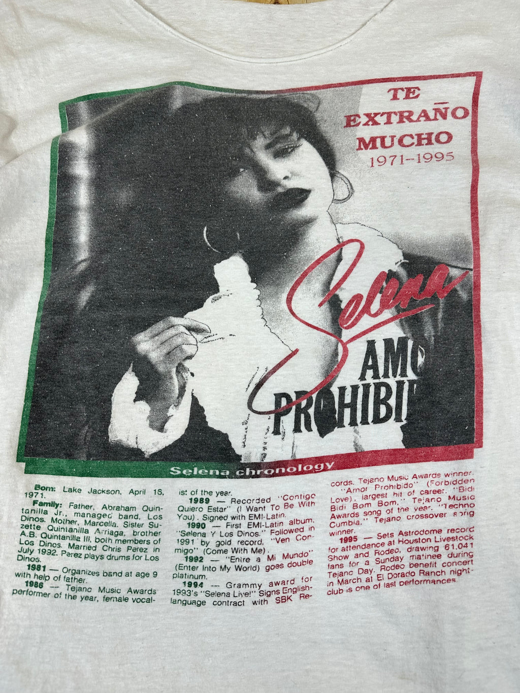 1995 Selena Concert Tee