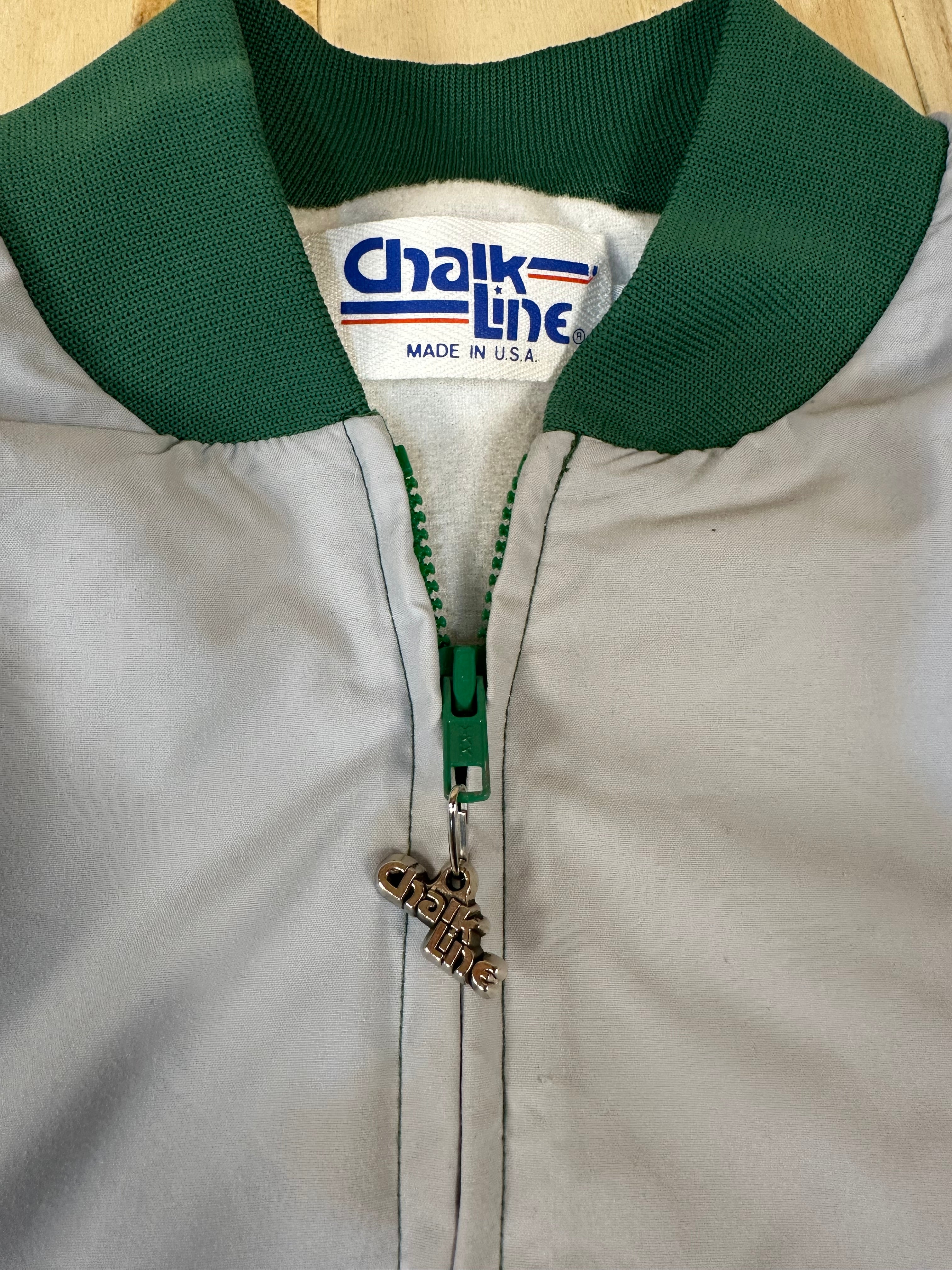 Philadelphia Eagles Vintage Chalk Line NFL Bomber Jacket Size XL Made In USA