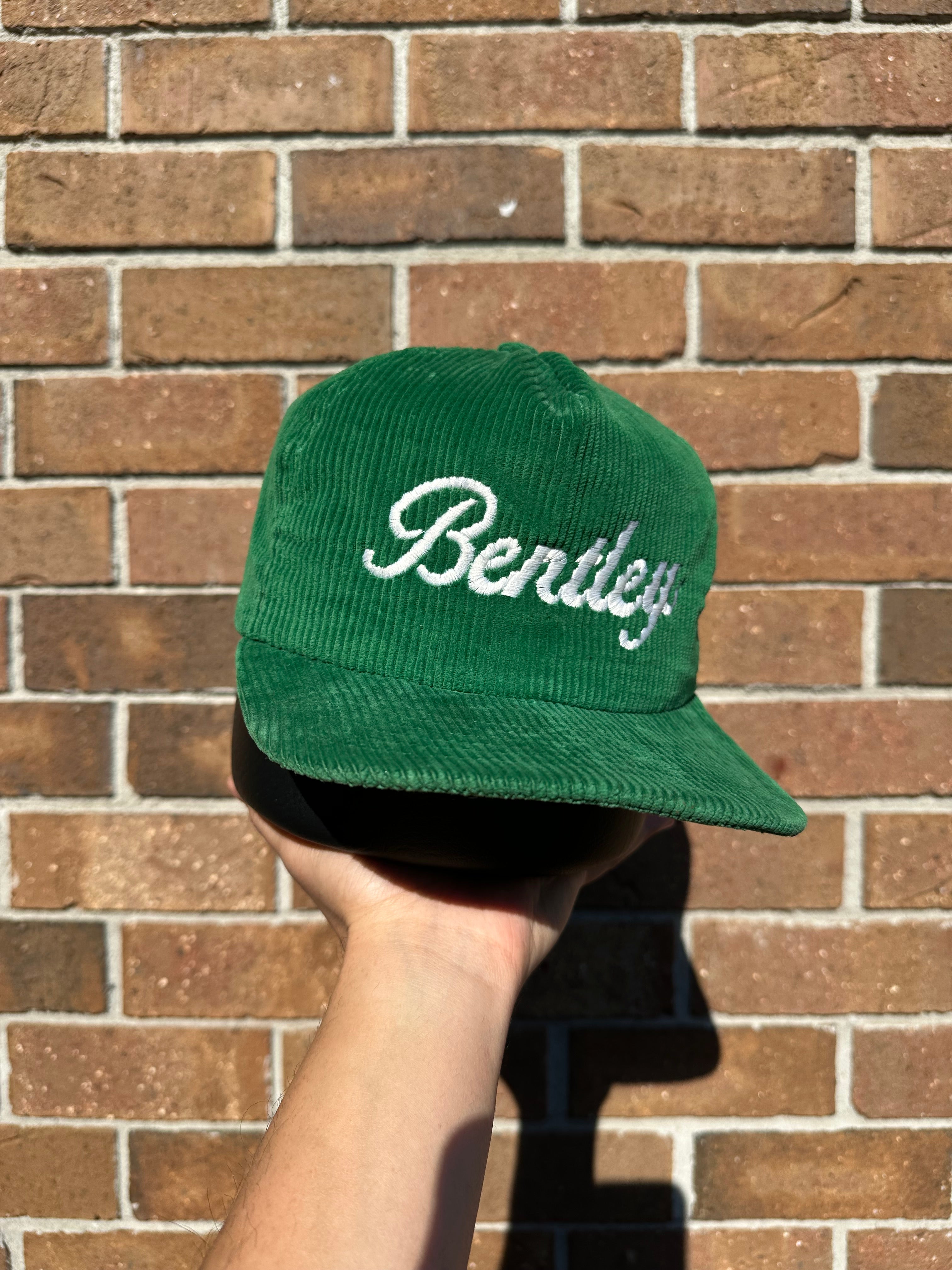 Bentley Script Vintage Corduroy SnapBack Hat Made In USA New Era Pro Design OSFA