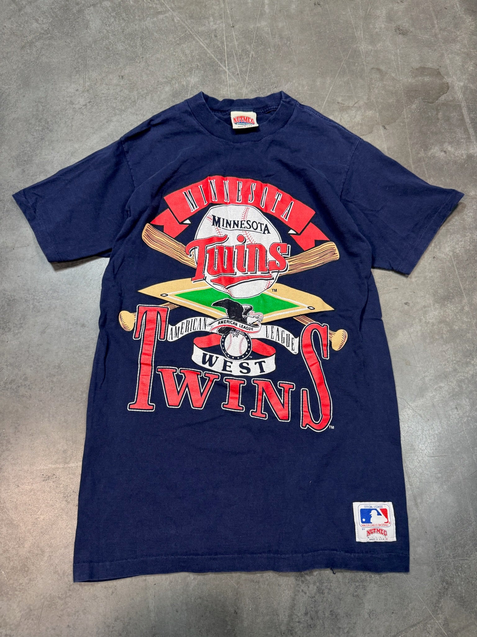 Minnesota Twins AL West Vintage Nutmeg Shirt MLB