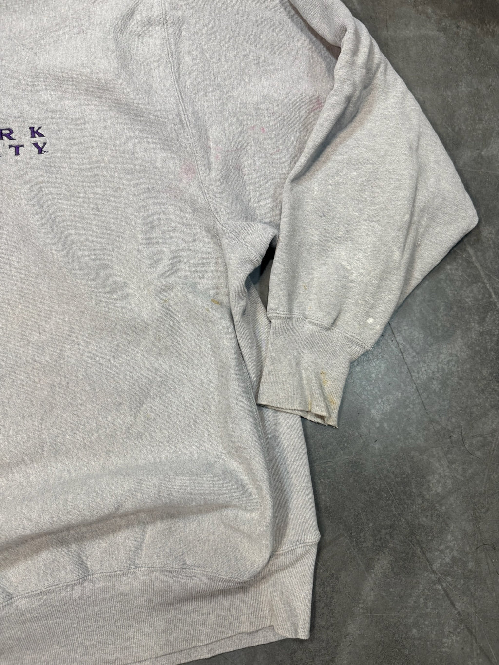 New York University Champion Reverse Weave Vintage Crewneck