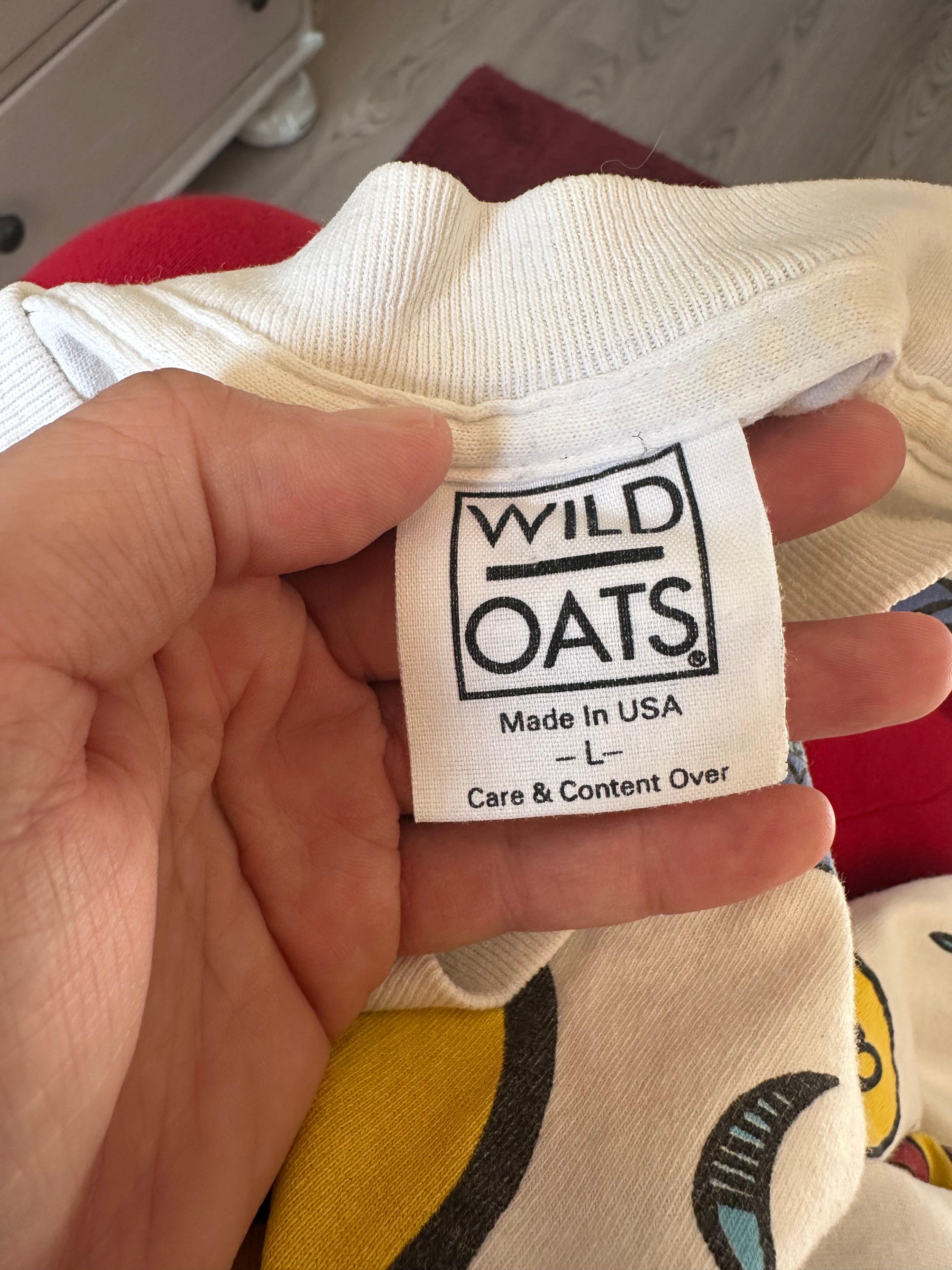 Vintage 1990s Rocky And Bullwinkle And Friends Show AOP T-shirt Wild Oats XL