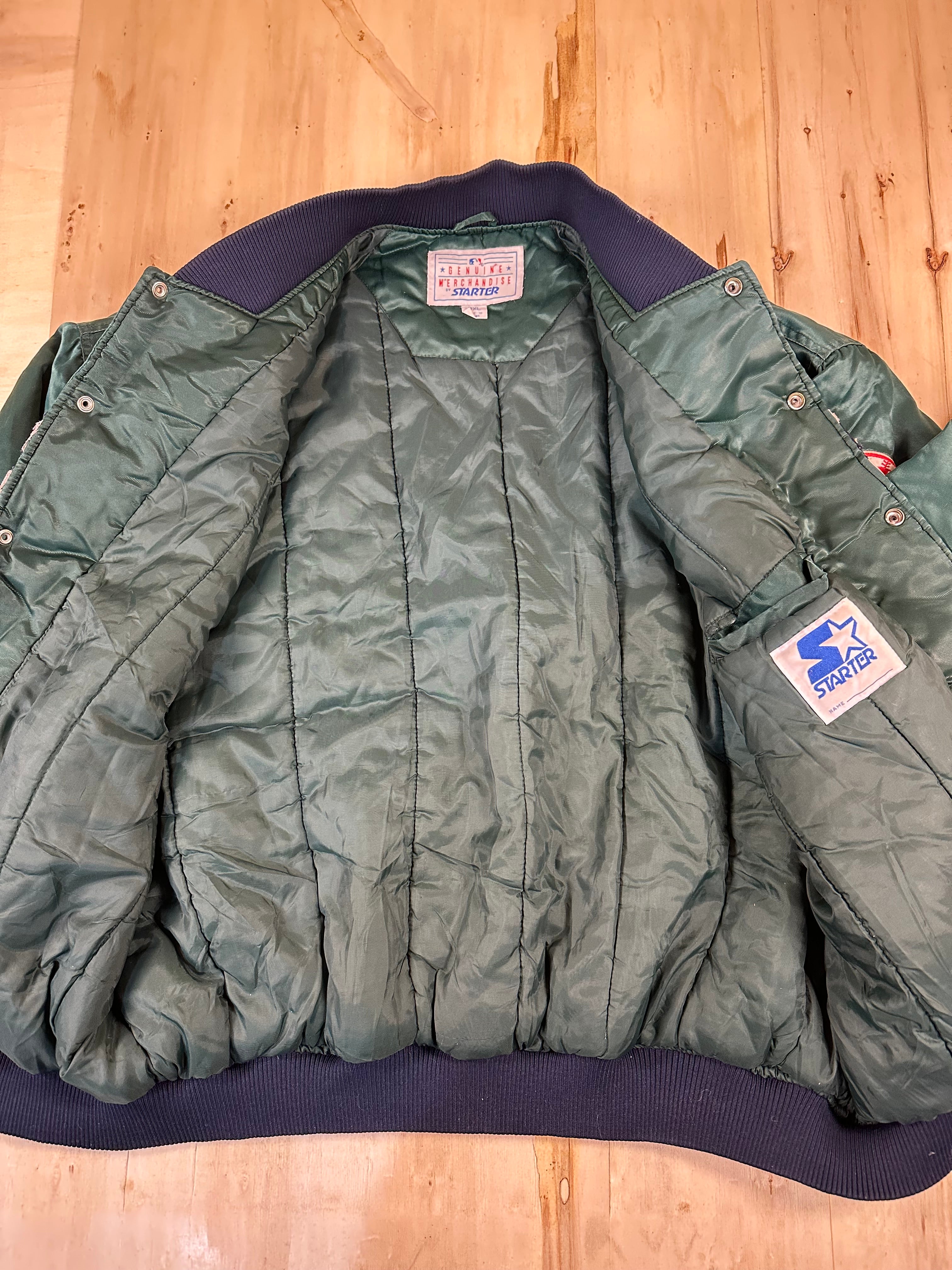 RARE New York Yankees Starter Satin Green Jacket Men’s 3XL Vintage 90’s MLB