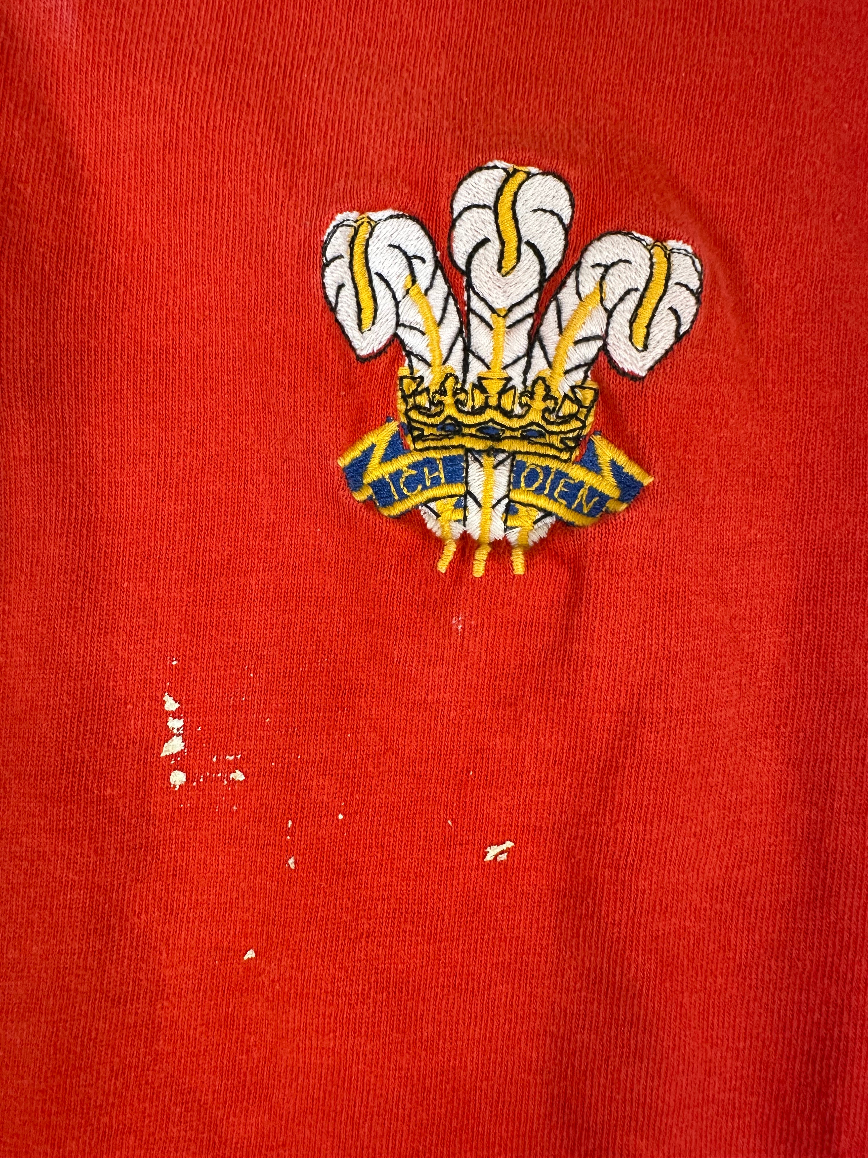 Vintage Bukta 1983-89 WALES 1980's Rugby Jersey polo Size 44 Shirt Made in UK