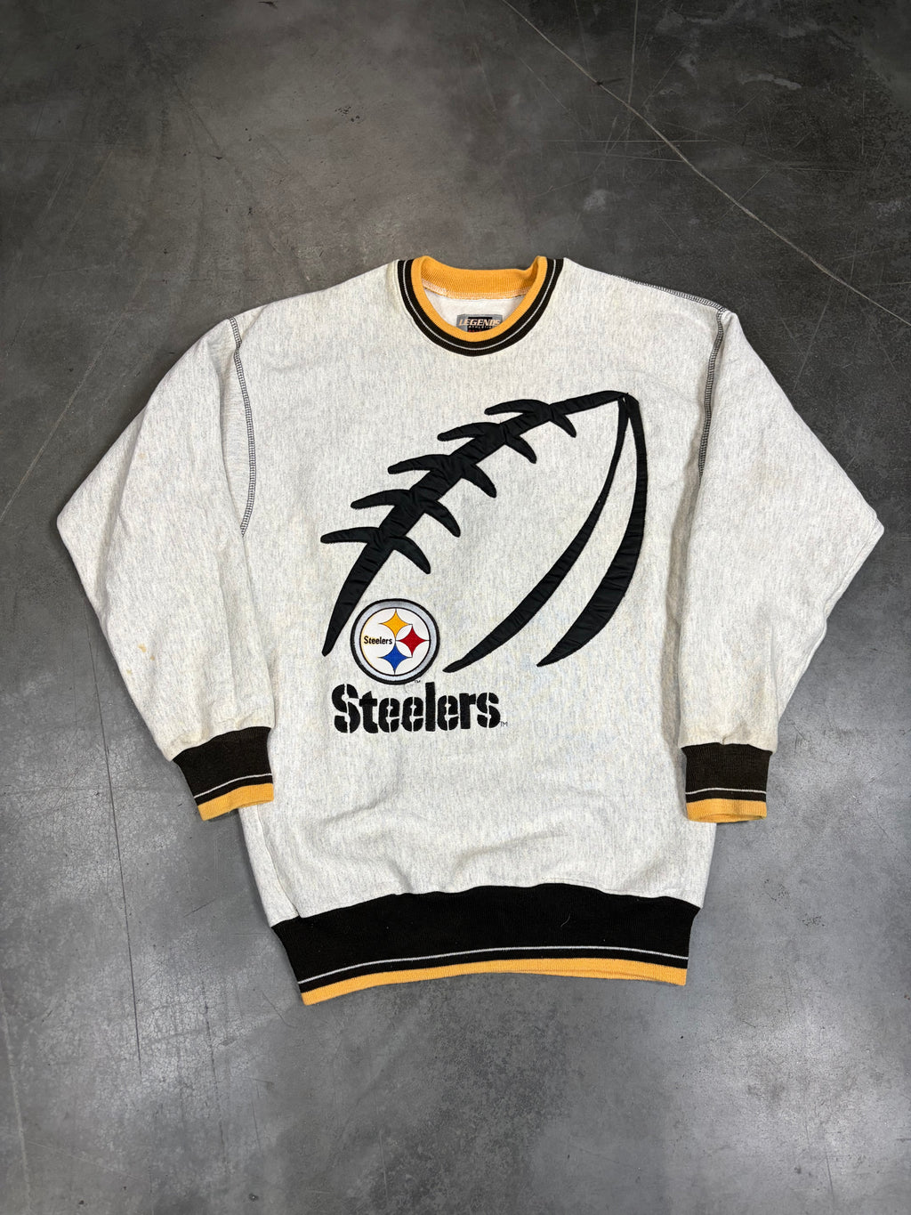 Pittsburgh Steelers Embroidered Vintage NFL Crewneck
