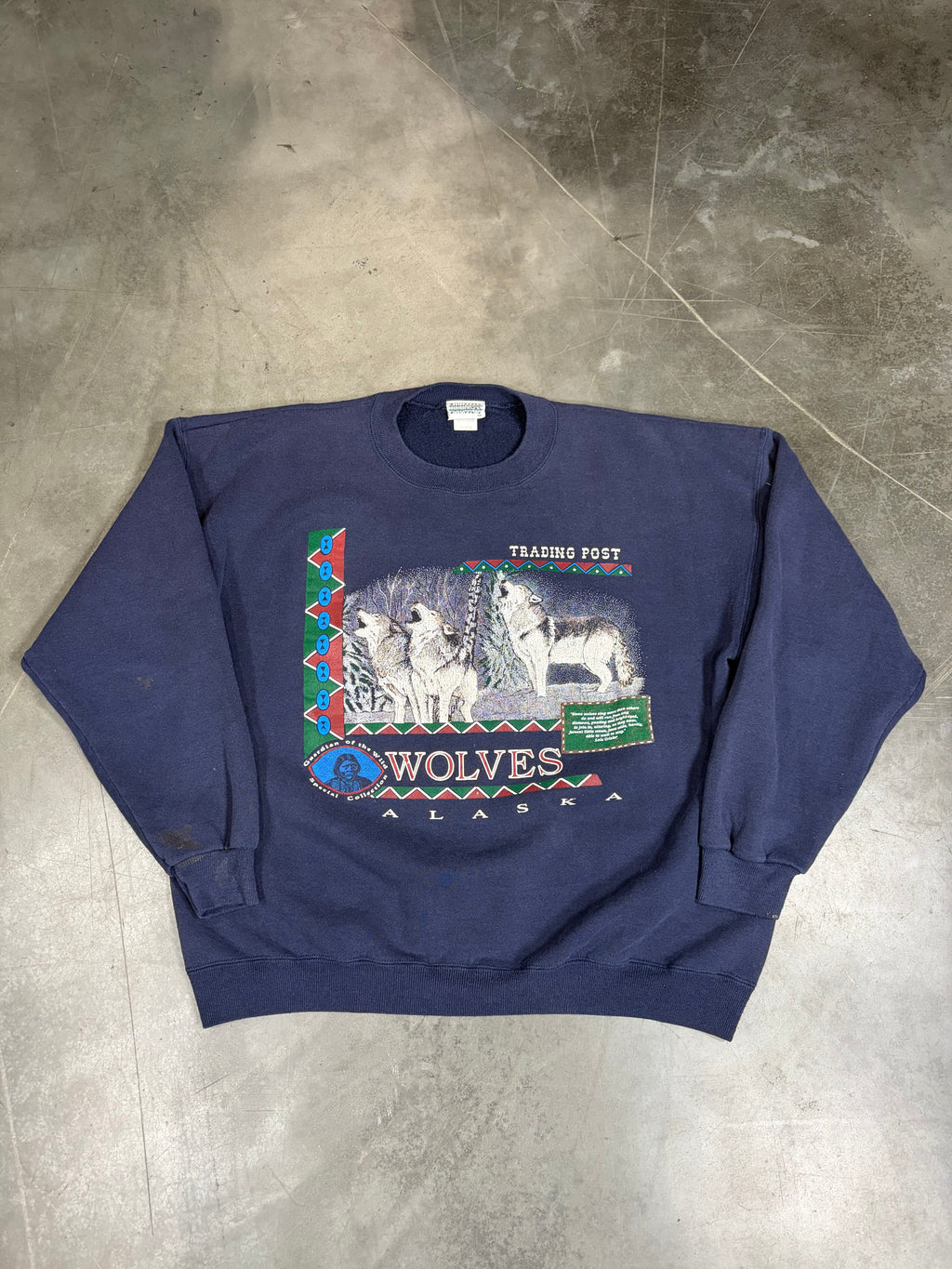 Alaska Wolves Vintage Crewneck