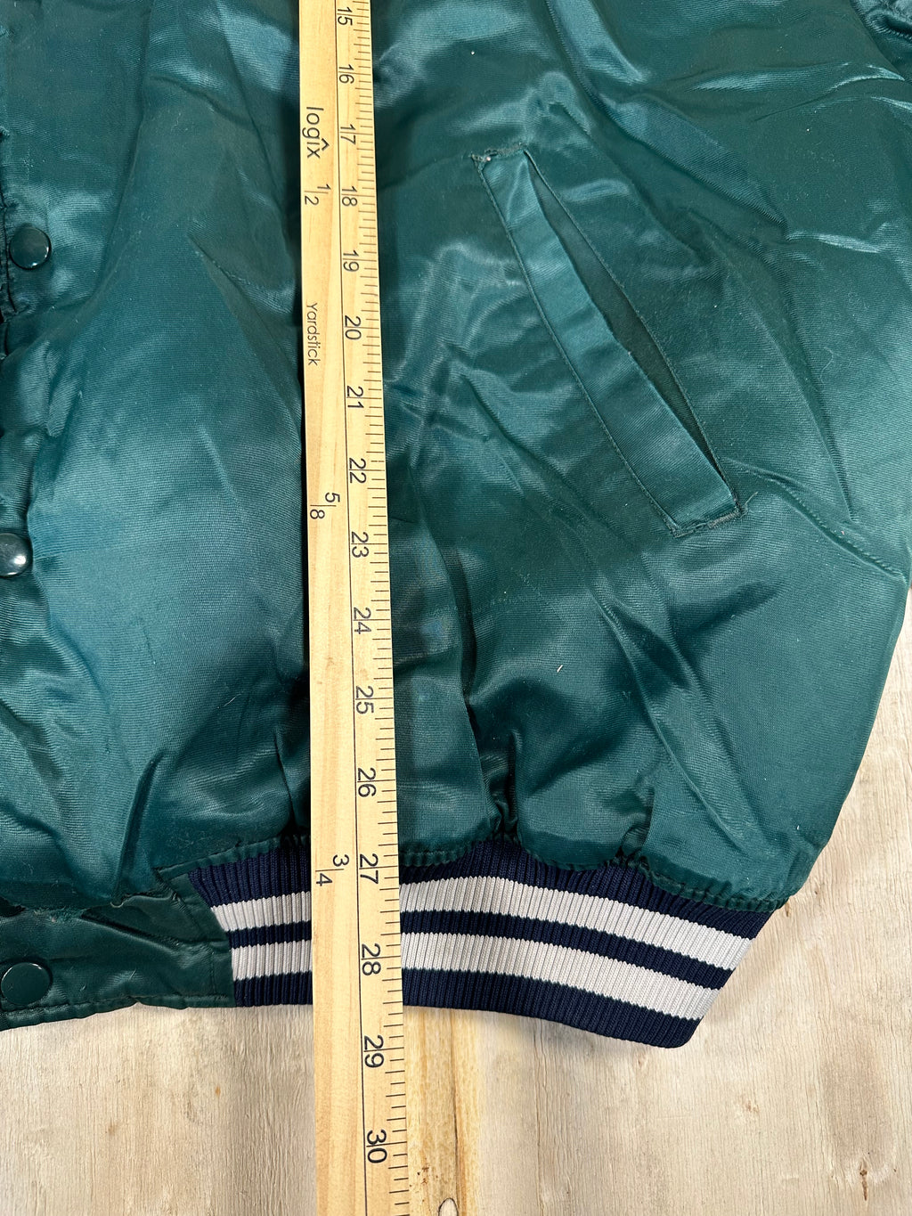 RARE New York Yankees Starter Satin Green Jacket Men’s 3XL Vintage 90’s MLB