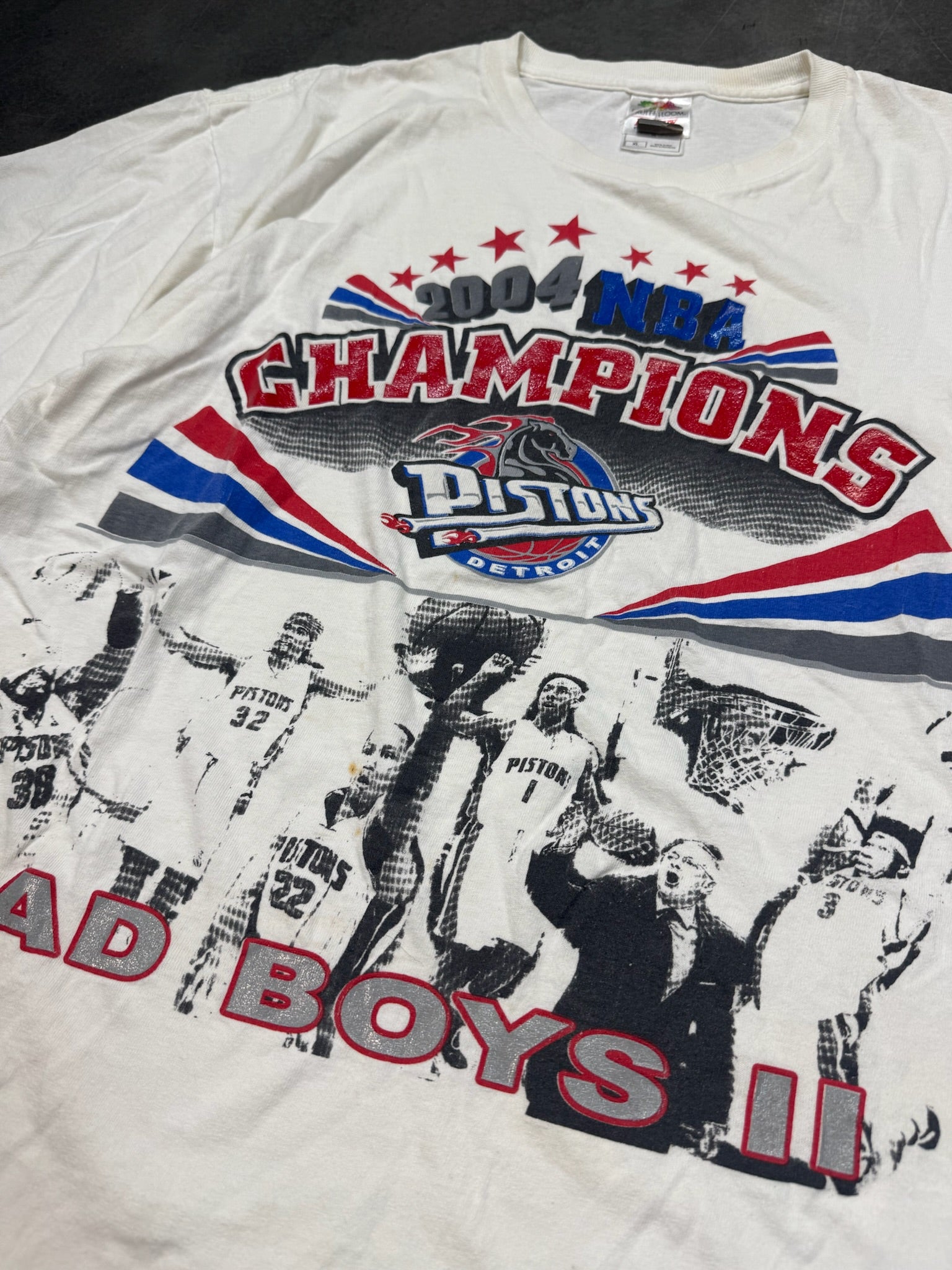 Detroit Piston 2004 NBA Champions Vintage Shirt Bad Boyz Pt 2
