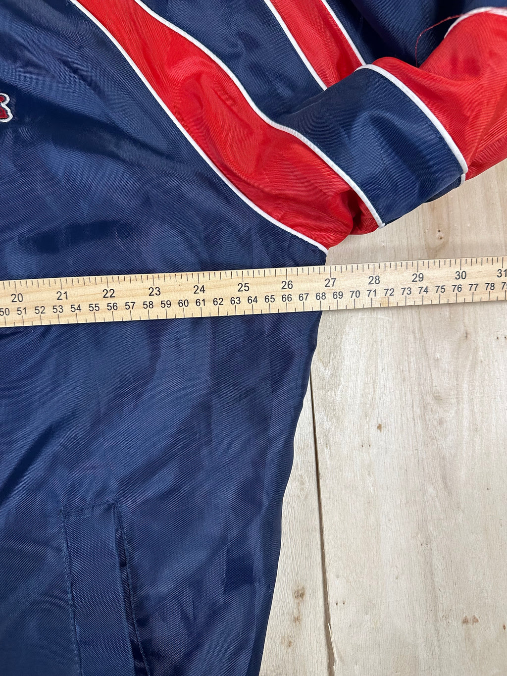 Atlanta Braves Reversible Winter Vintage Jacket MLB Genuine Merchandise Fleece