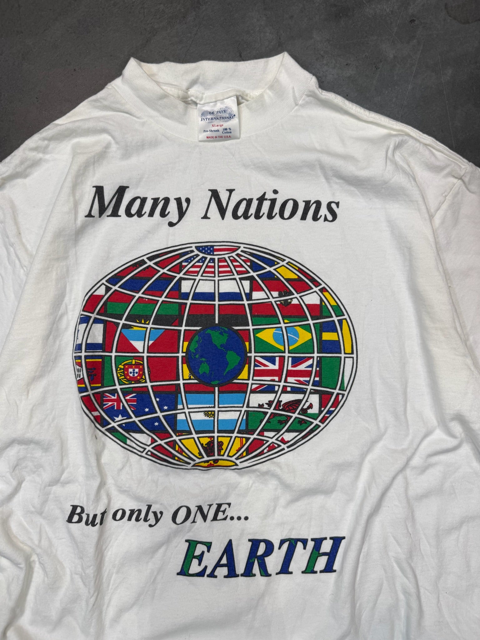 Many Nations But Only One Earth Vintage Shirt
