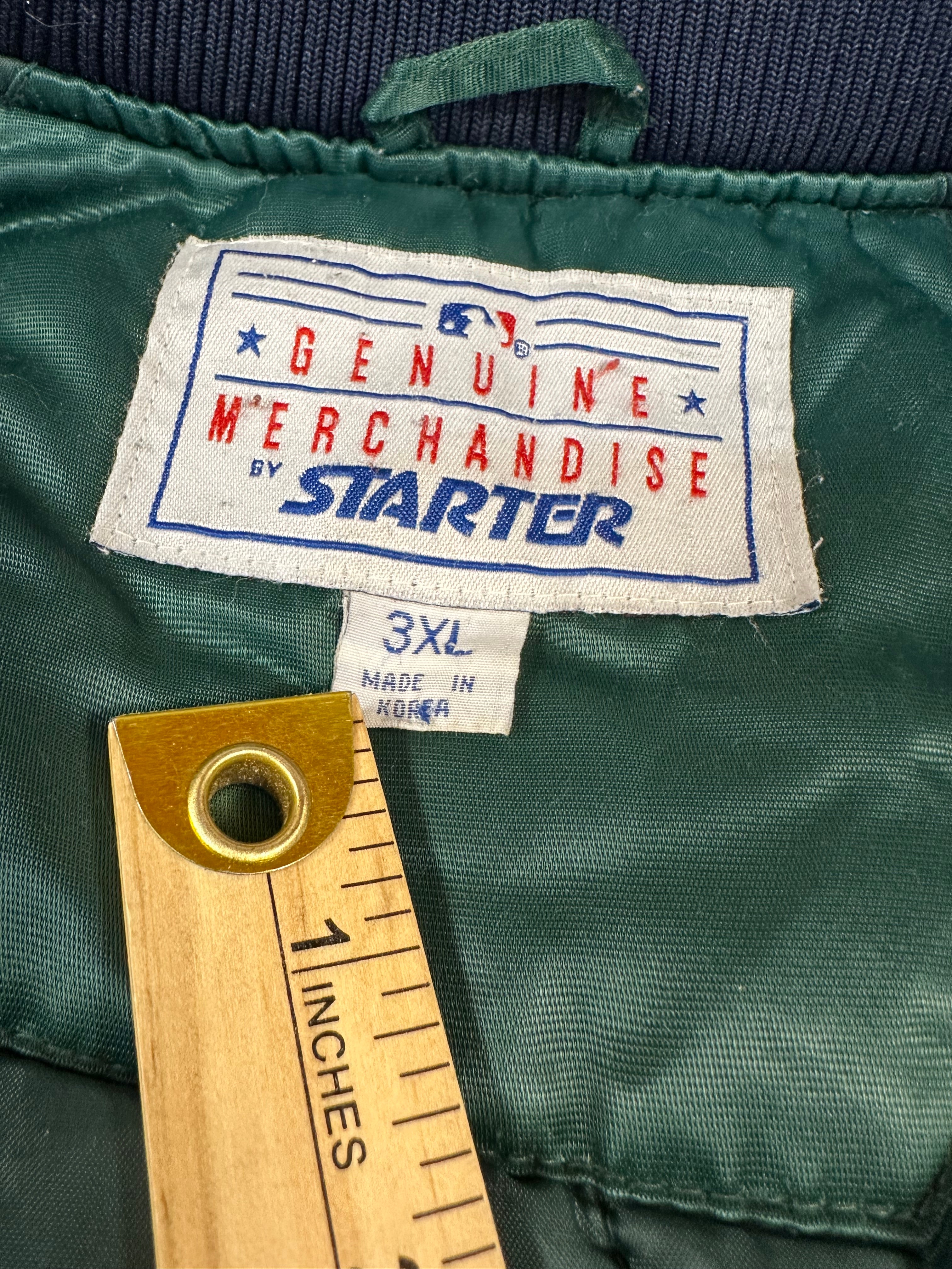 RARE New York Yankees Starter Satin Green Jacket Men’s 3XL Vintage 90’s MLB