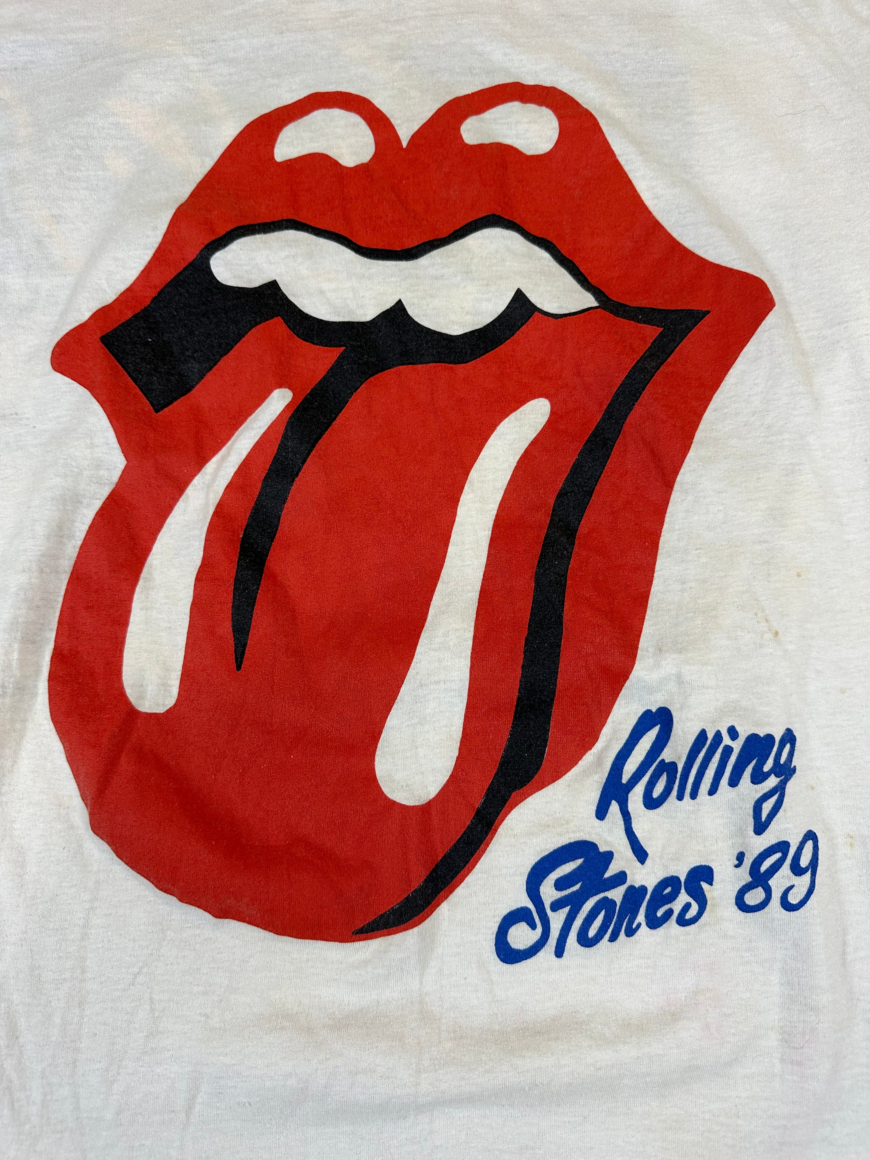 The Rolling Stones Vintage Shirt Steel Wheels Tour 1989 Single Stitch
