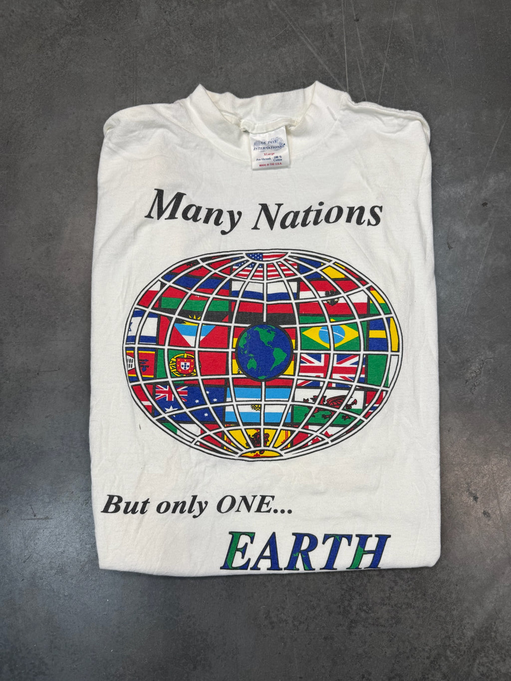 Many Nations But Only One Earth Vintage Shirt